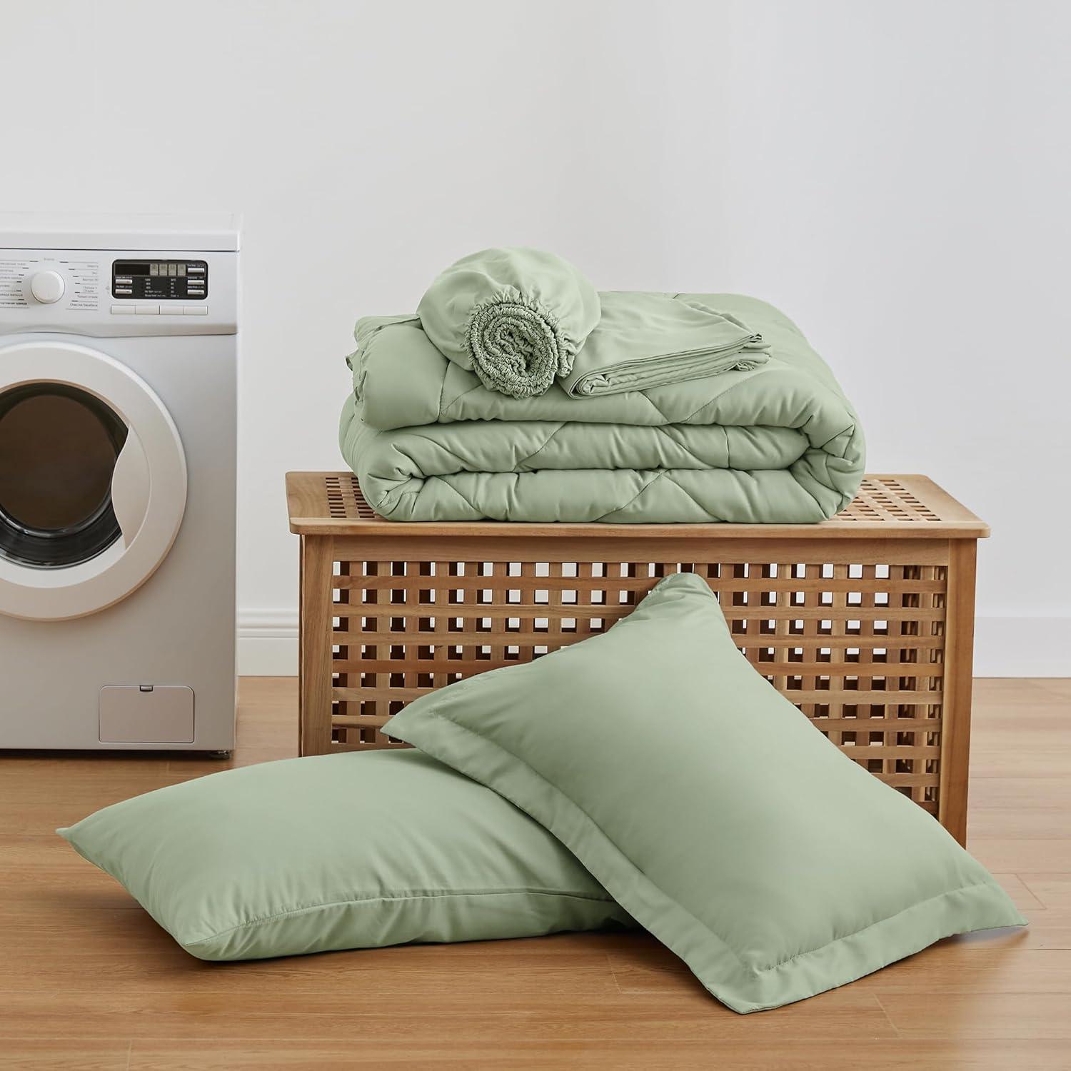 Chezmoi Collection Logan Solid Comforter Set