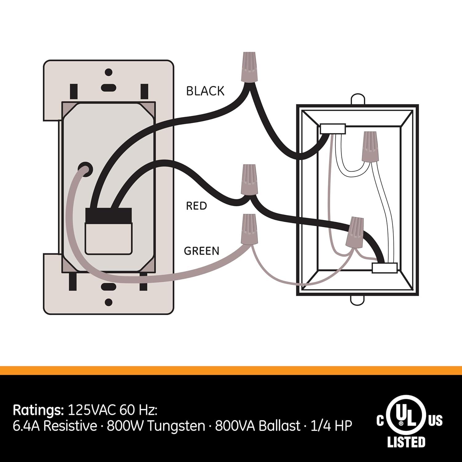 GE In-Wall 4-Hour Digital Countdown Timer