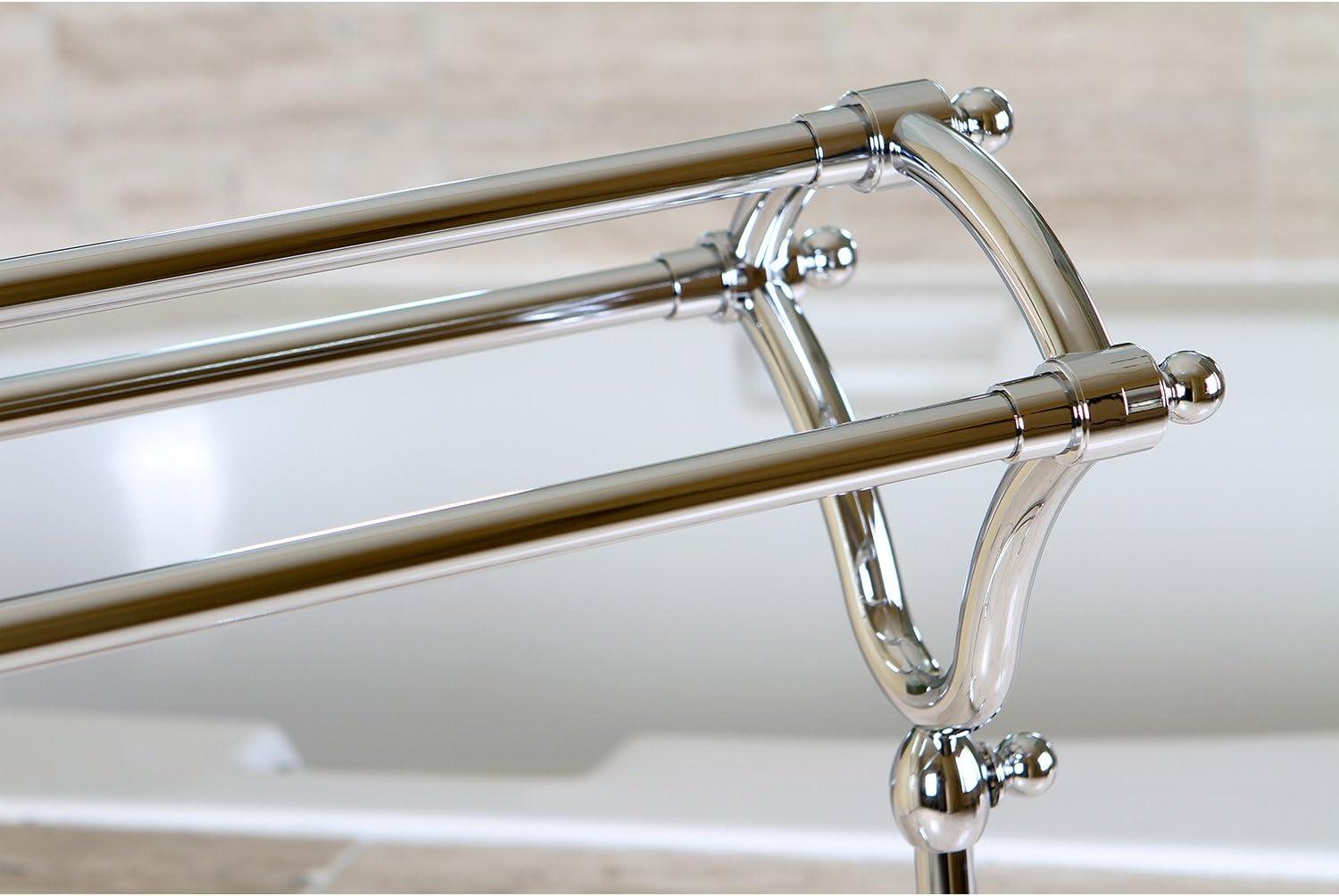 Polished Chrome Pedestal Y-Type Towel Rack