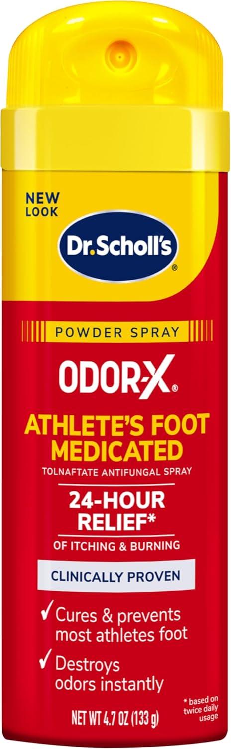 Dr. Scholl's Odor-X Athlete's Foot 24hr Medicated AF Spray Powder - 4.7oz