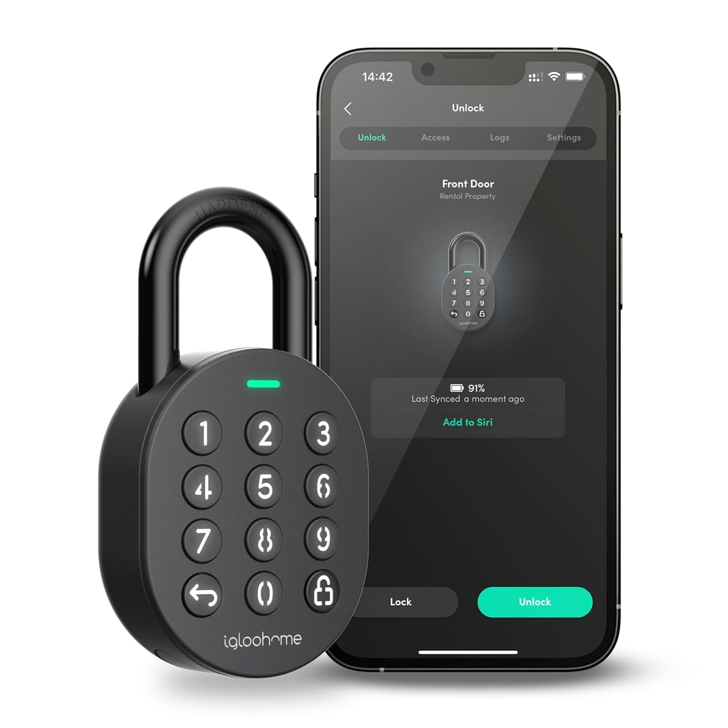 Igloohome Smart Bluetooth Padlock - Grant Access Anytime, Anywhere