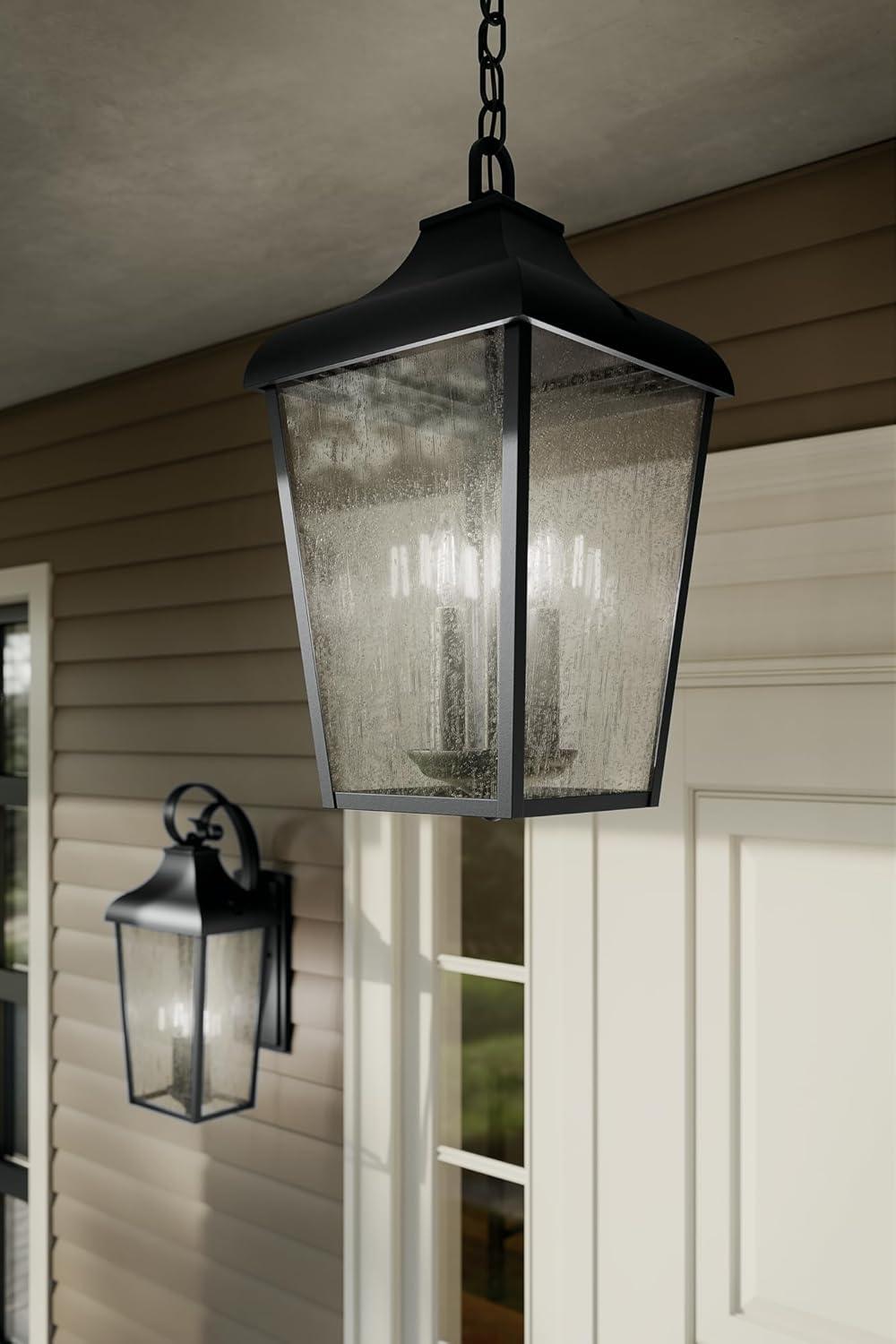 Kichler 49740 Forestdale 4 Light 10" Wide Outdoor Taper Candle Mini Pendant - Black