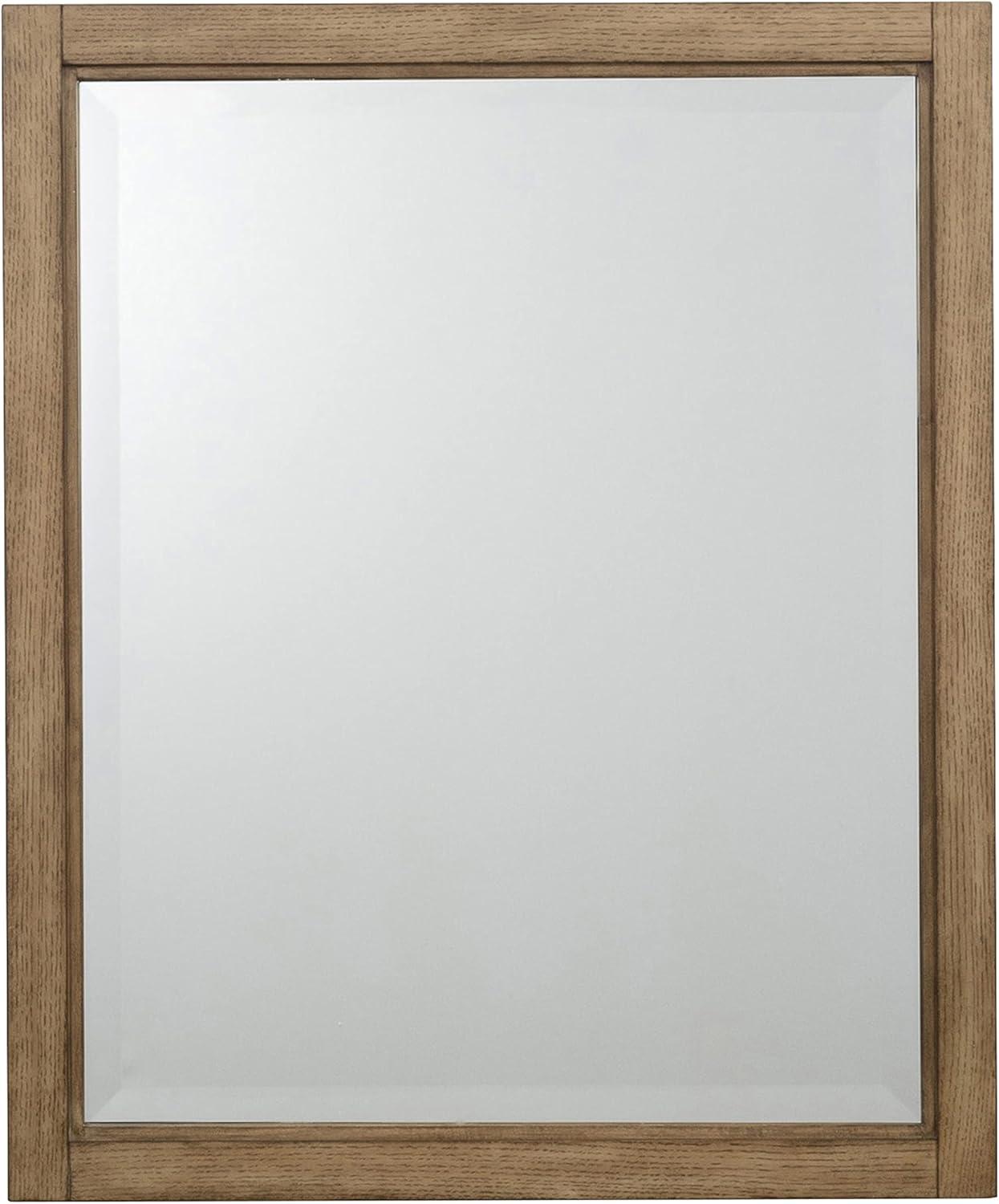 Mercury Row® Bucher Solid And Engineered Wood Flat Mirror