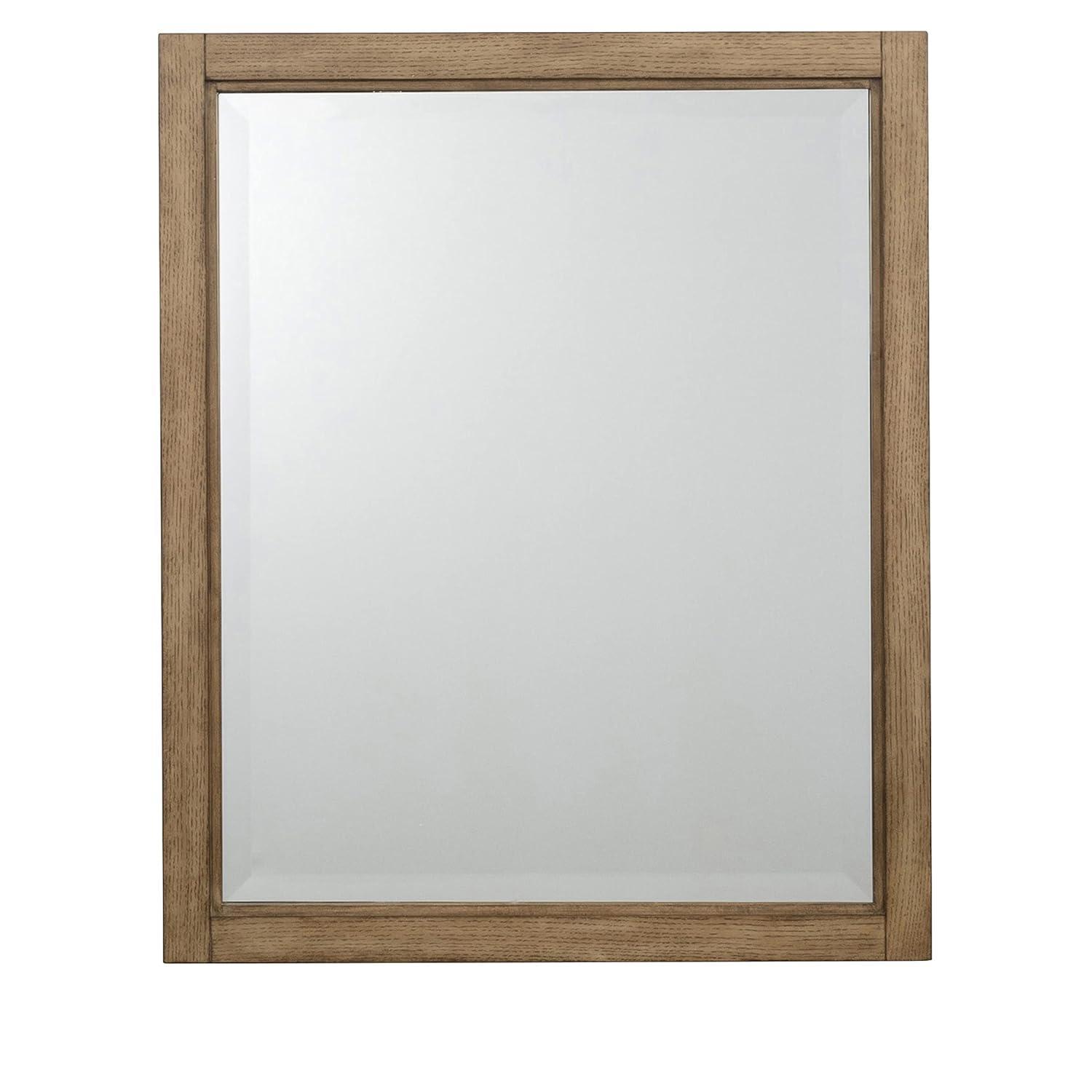 Mercury Row® Bucher Solid And Engineered Wood Flat Mirror