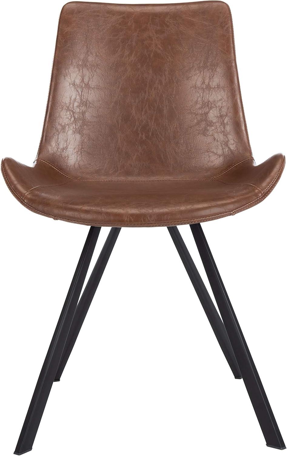 SAFAVIEH Terra Mid Century Modern Dining Chair, Set of 2, Light Brown