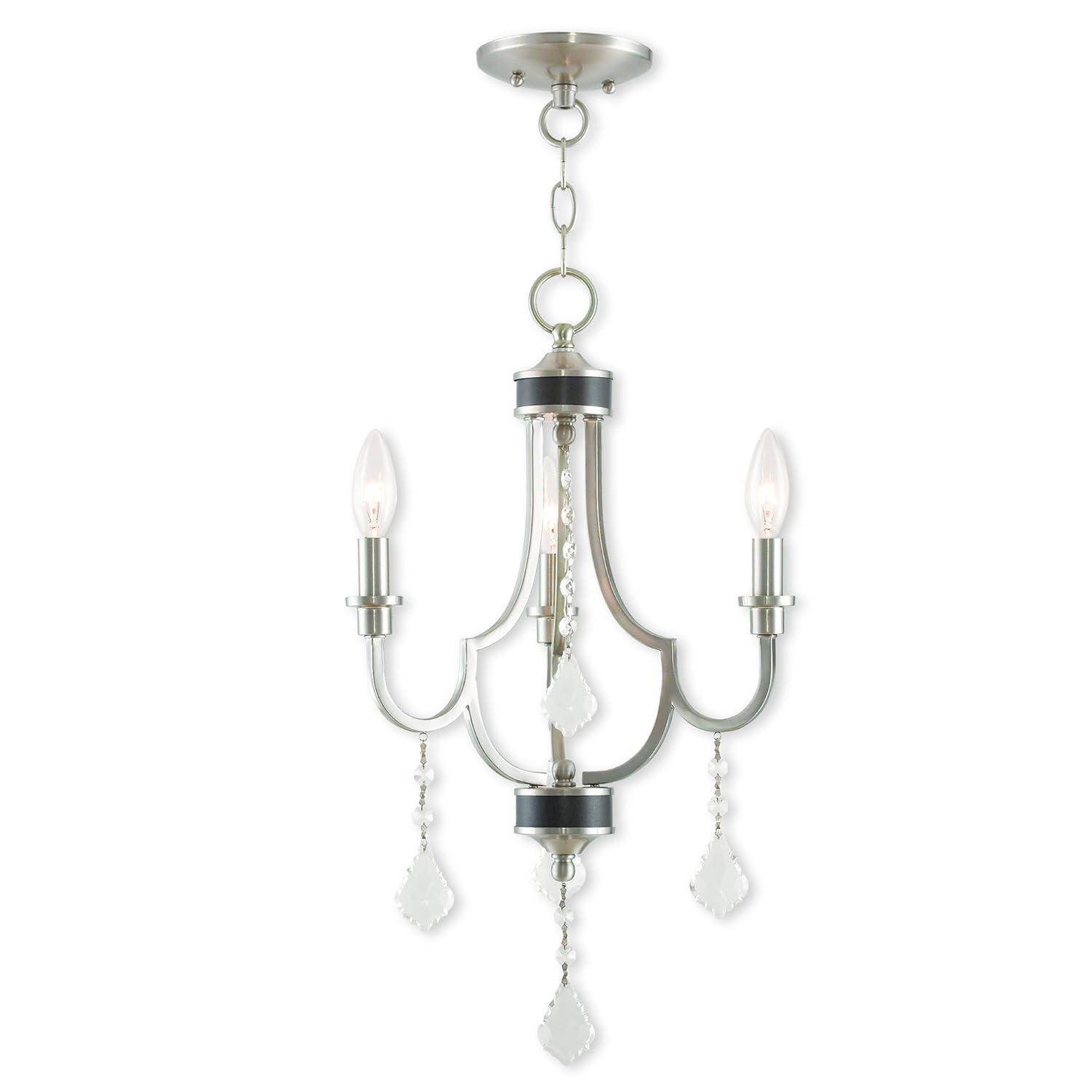 Livex Lighting Glendale 3 - Light Chandelier in  Brushed Nickel