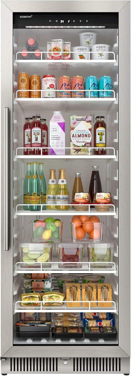 Edgestar Vbm131 24" Wide 13.7 Cu. Ft. Commercial Beverage Merchandiser - Stainless Steel