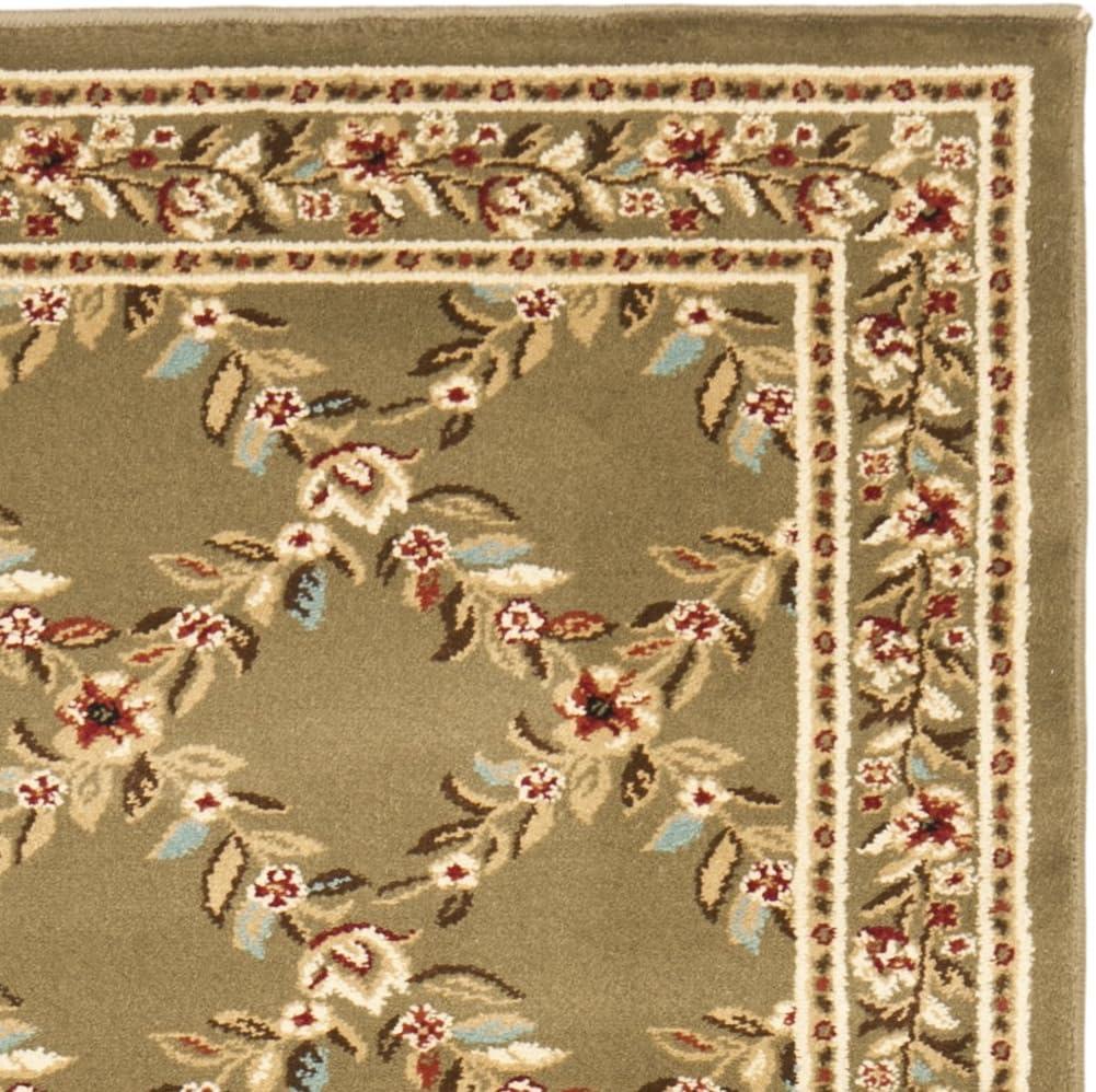 Lyndhurst LNH557 Power Loomed Runner Rug - Green/Green - 2'3"x8' - Safavieh