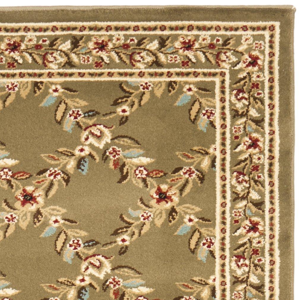 Lyndhurst LNH557 Power Loomed Runner Rug - Green/Green - 2'3"x8' - Safavieh