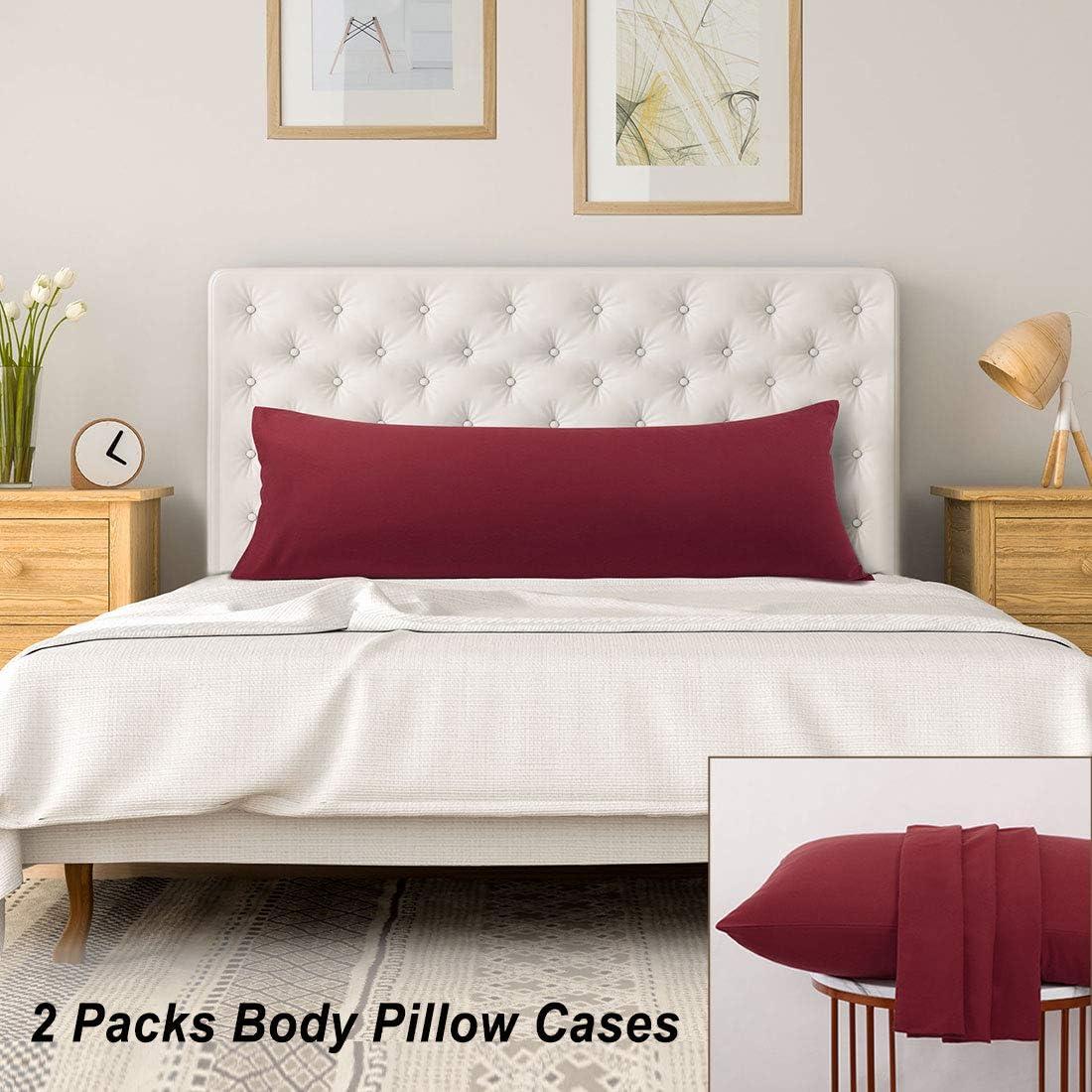 PiccoCasa Bedroom Microfiber Envelope Closure Pillowcases 2 Pcs