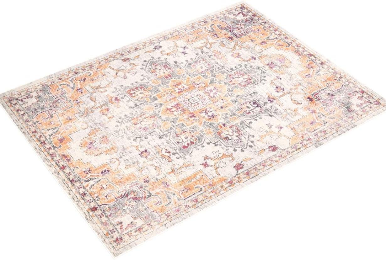 Madison MAD473 Power Loomed Area Rug - Beige/Orange - 8'x10' - Safavieh.