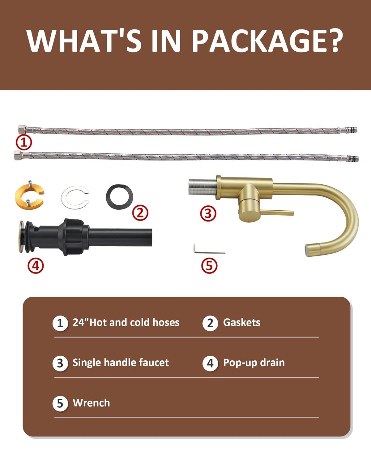 Hendrix Single Hole Bathroom Sink Faucet