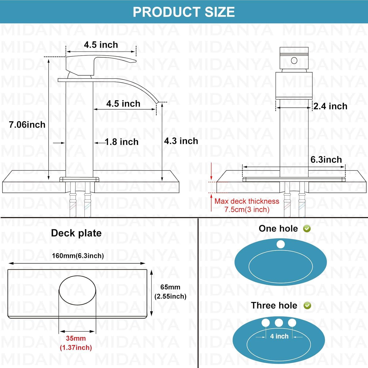 Single-Hole Single-handle Bathroom Faucet