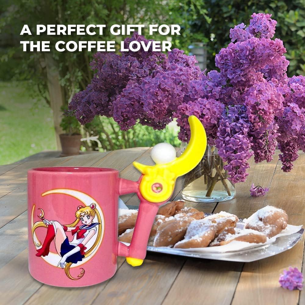 Just Funky Sailor Moon 13 Ounce Sculpted Wand Handle Ceramic Mug