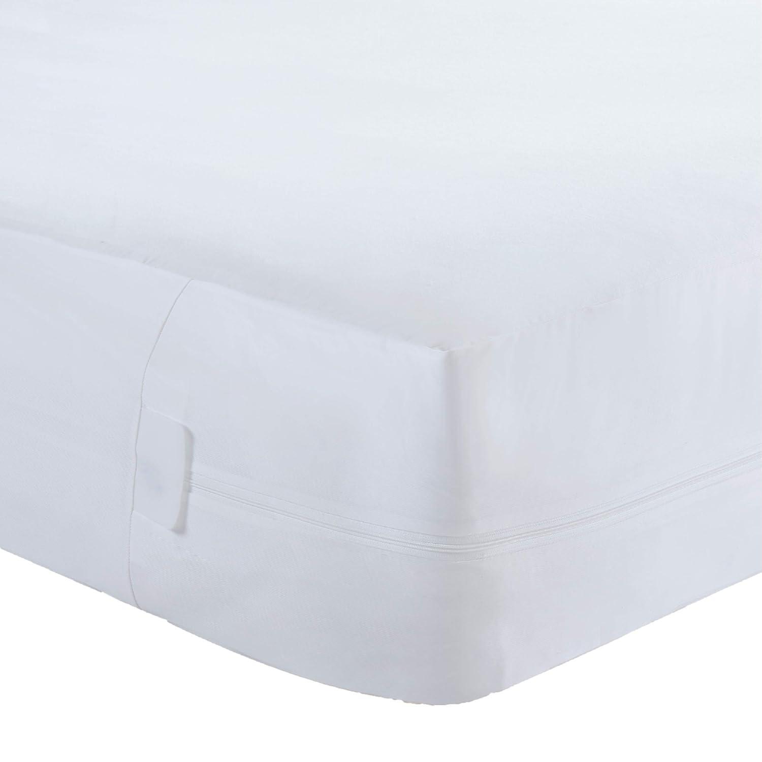 All-in-One Bed Bug Blocker Water Resistant Zippered Mattress Protector, Twin