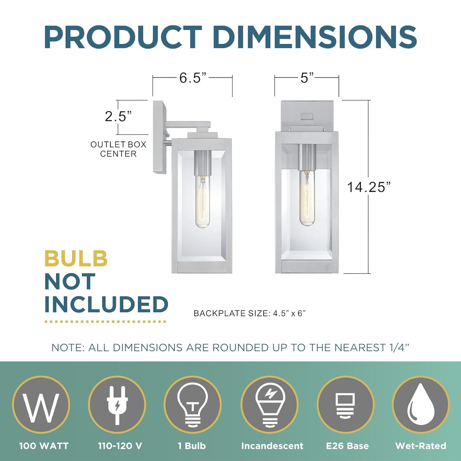Quoizel Lighting Westover 1 - Light Sconce in  Stainless Steel