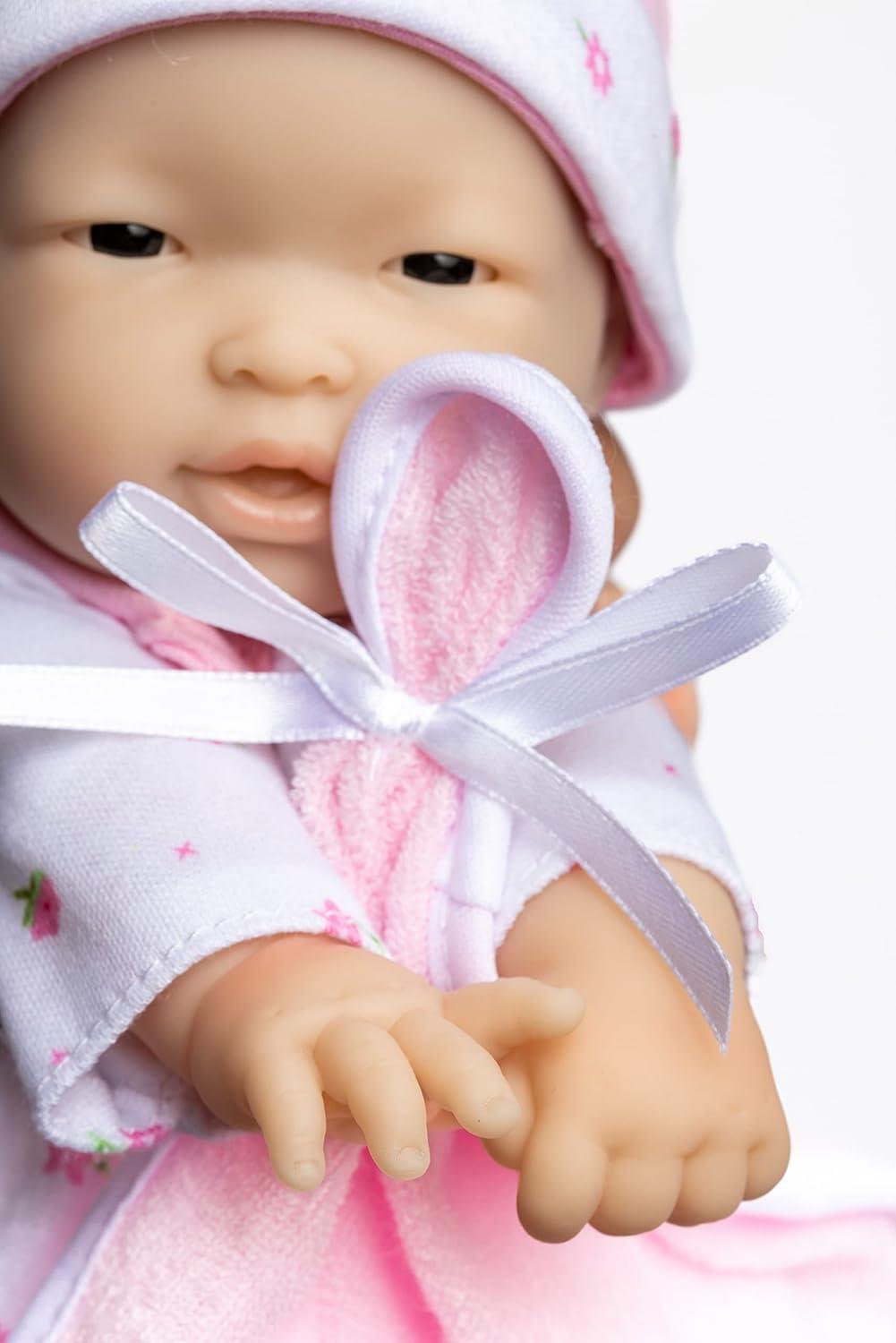 Caucasian 11-inch Small Soft Body Baby Doll | JC Toys - La Baby | Washable |Removable Pink Outfit w/ Hat & Blanket | For Children 12 Months +
