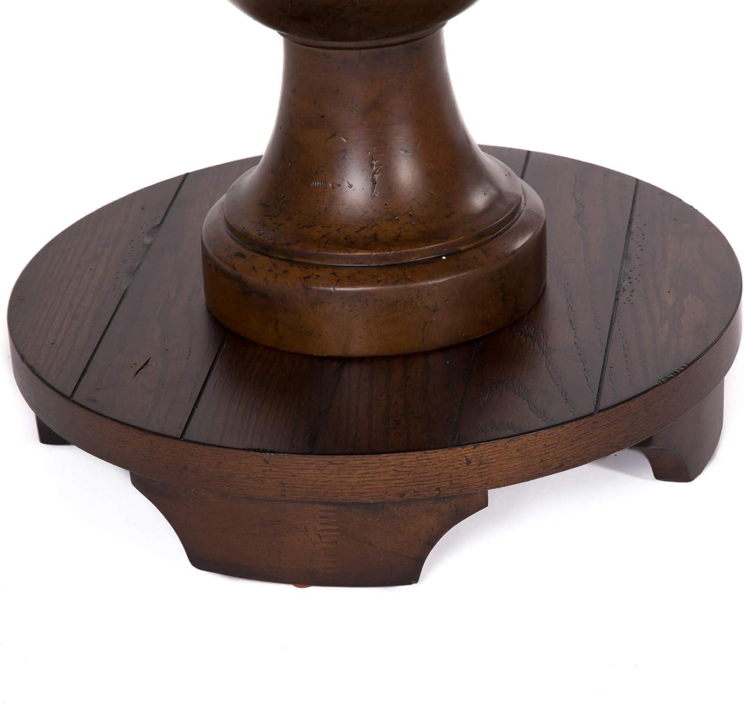 Sedona Kona Brown 26" Round Wood Traditional End Table