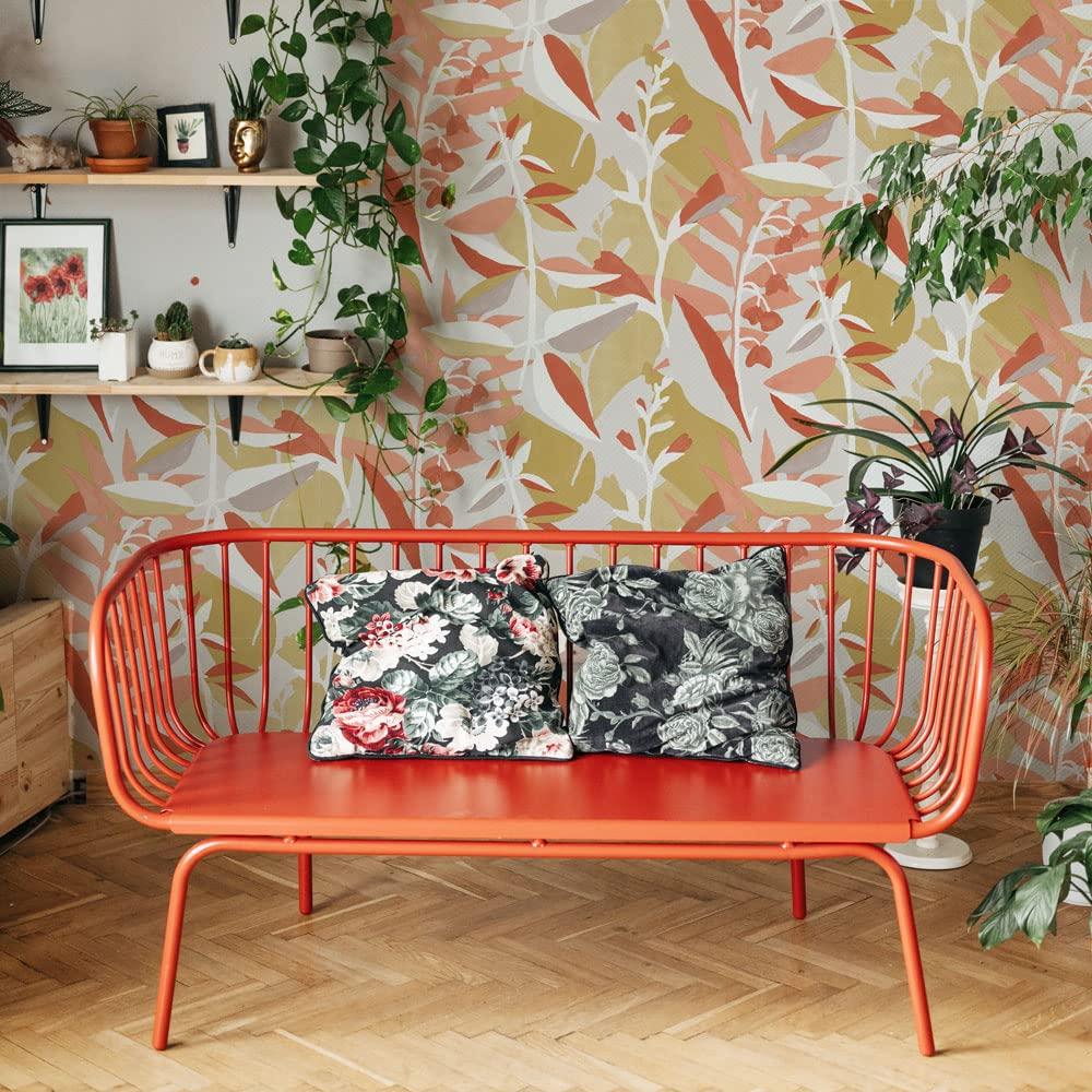 Tempaper & Co. Petite Garden Party Removable Peel and Stick Wallpaper, Pink Punch Petite, 28 sq ft: Vinyl Adhesive Floral Decor