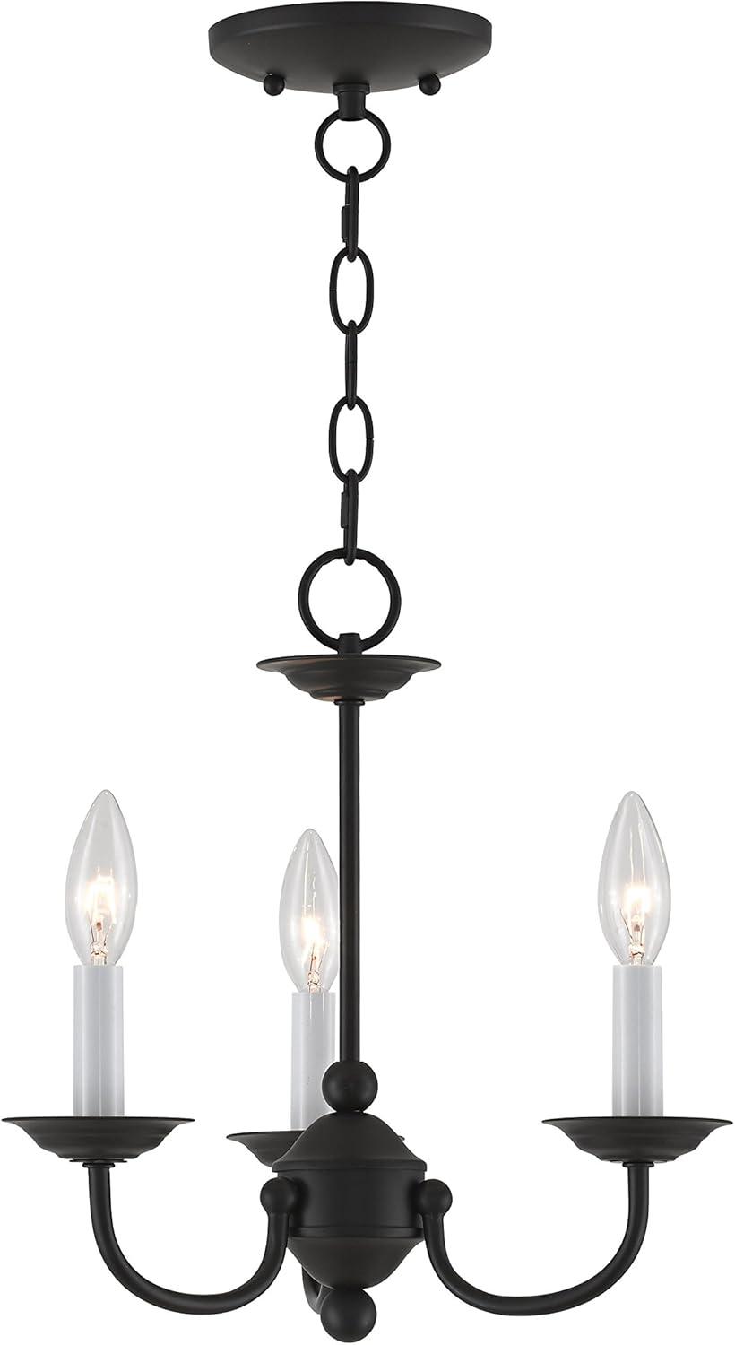 Livex Lighting Home Basics 3 - Light Chandelier in  Black