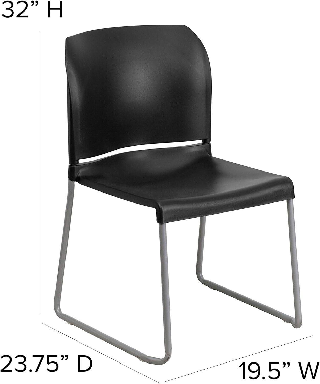 Brielle Contoured Sled Base Stackable Waiting Room Chairs