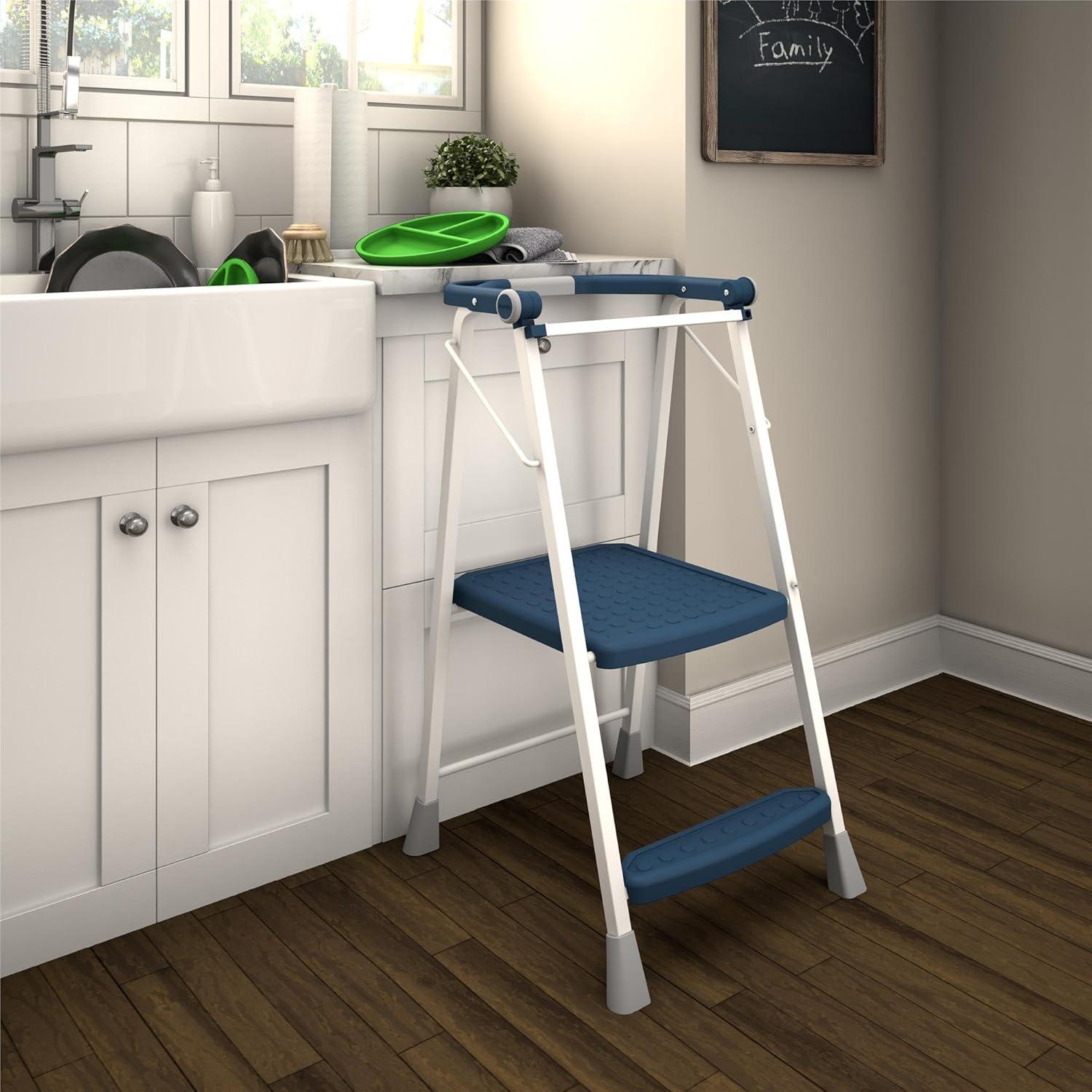 COSCO 2-Step Kitchen Stepper Adult Folding Step Stool, Kids Folding