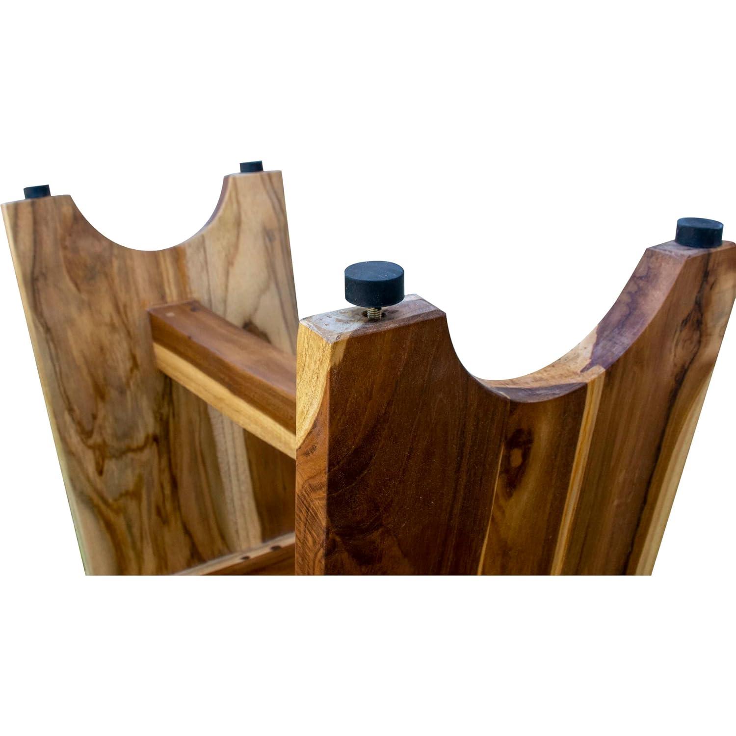 EcoDecors EarthyTeak - Serenity 24'' W Teak Shower Bench