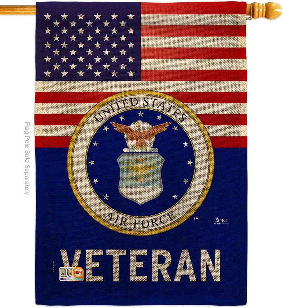 Americana Home & Garden  Home of Air Force House Flag - Double-Sided Military Decoration Banner - 28 x 40 in.