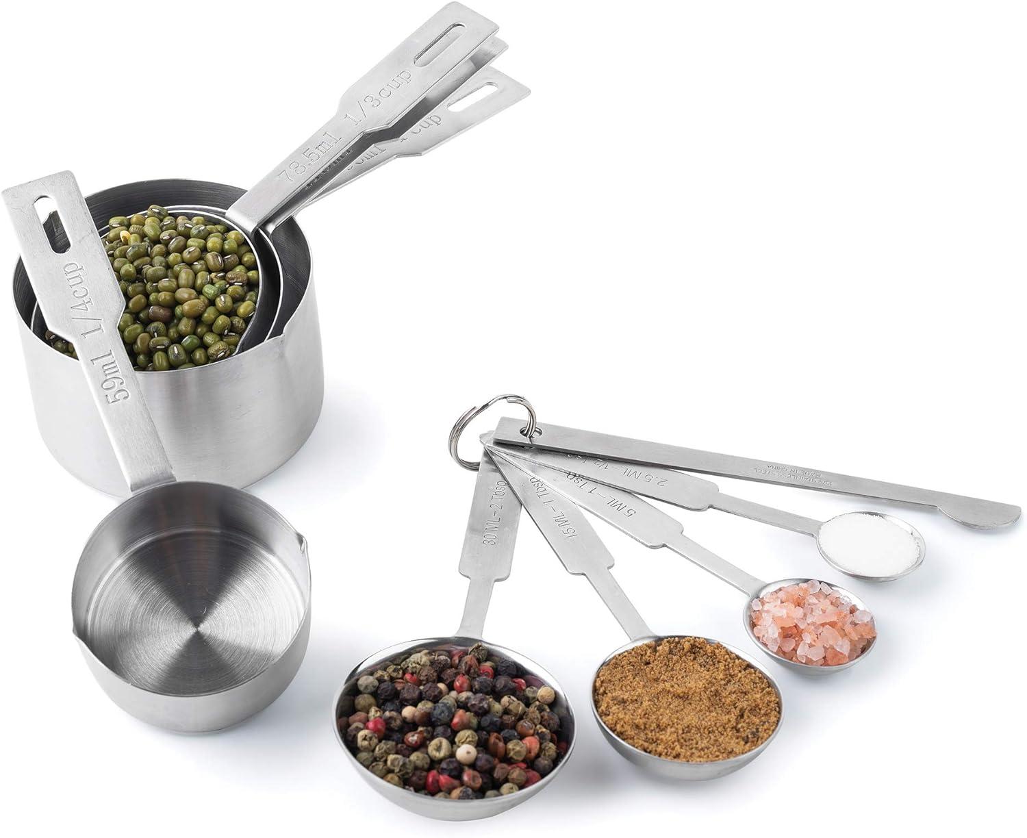 Fox Run Brands Deluxe 4-Pieces Stainless Steel Measuring Cup Set