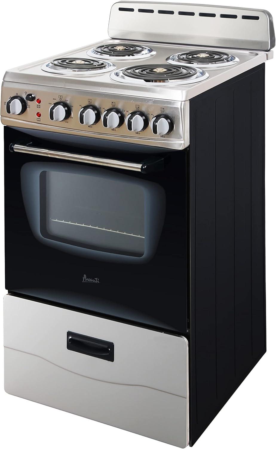 Avanti 20" Electric Range Oven with Framed Glass Door, in Stainless Steel (ERU200P3S)