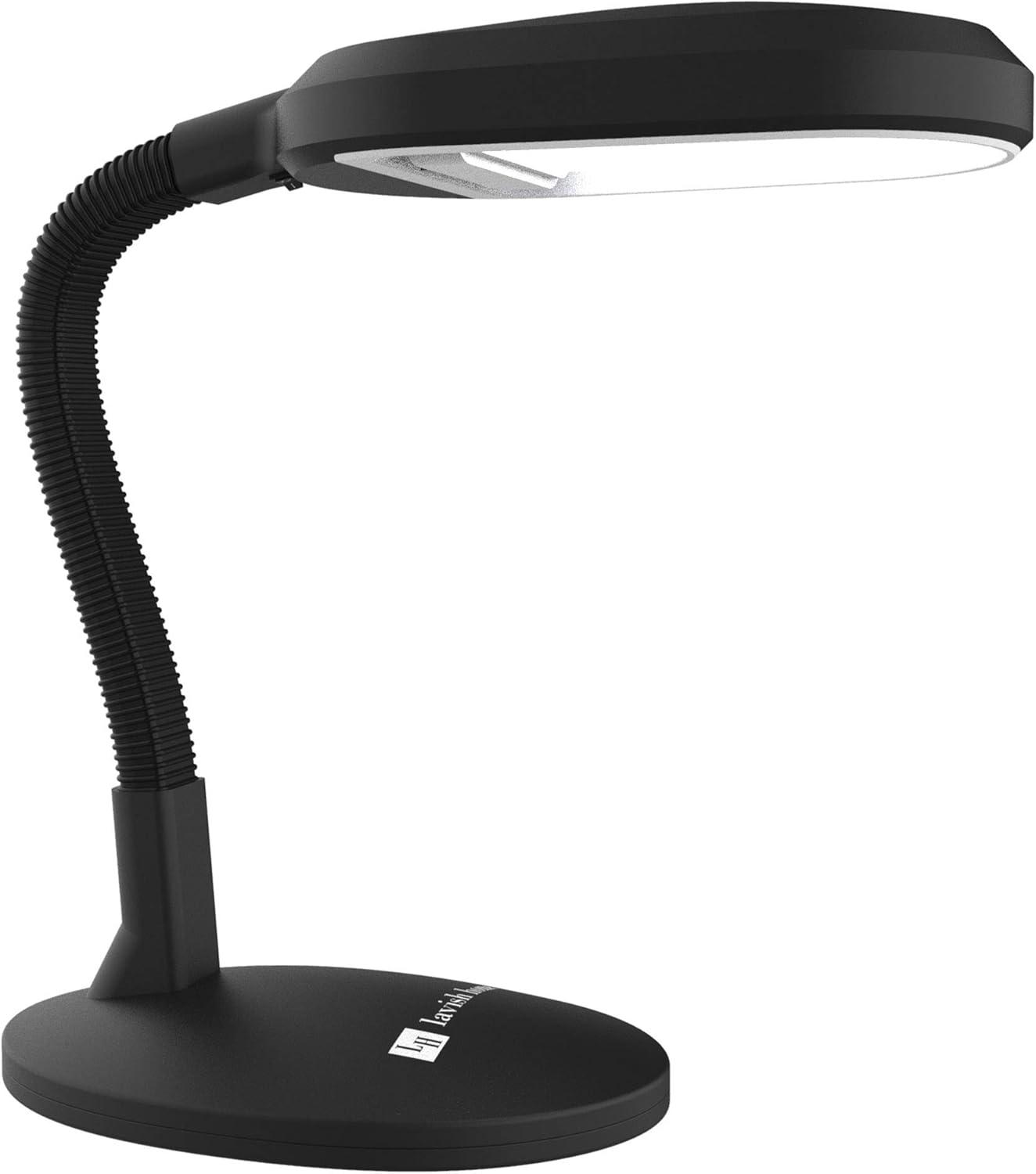 Sunlight 22" Desk Lamp, Natural Sunlight Lamp with Adjustable Gooseneck - Reading Light