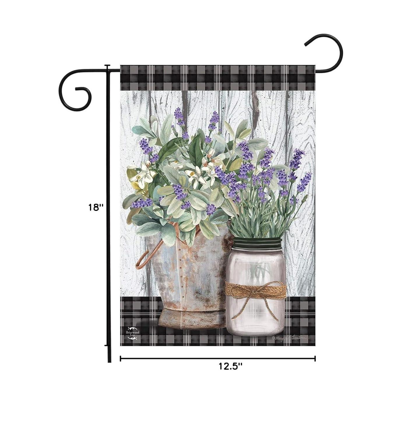 Briarwood Lane Garden Flag 18x12.5 For Outdoor Farmhouse Flowers Spring Garden Flag Flag For Spring Garden Flag Flags For Outside