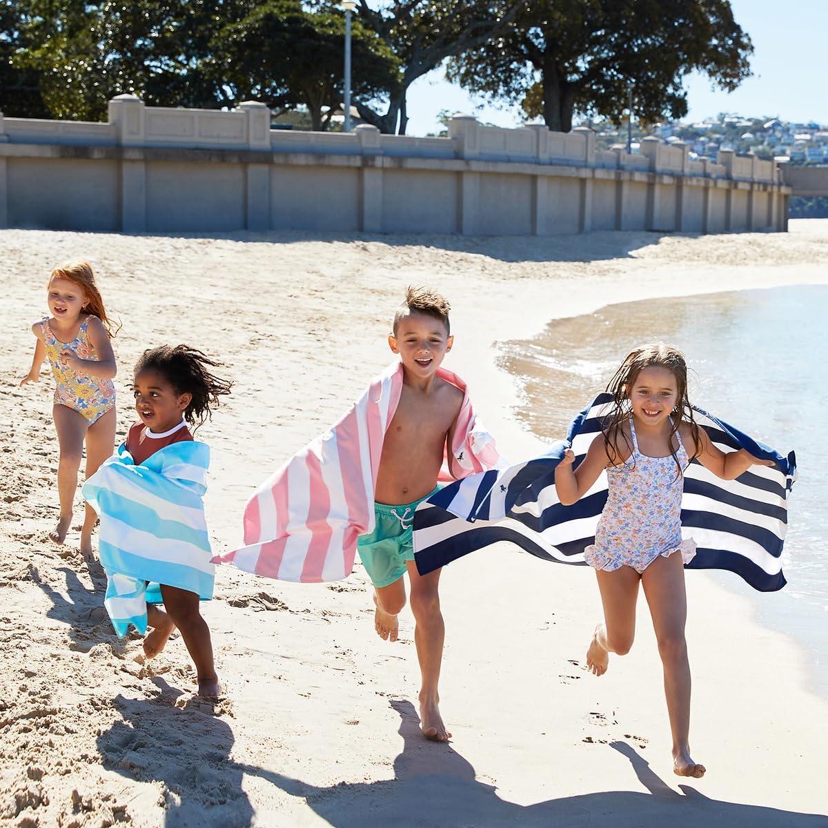 Dock & Bay Beach Towel - Quick Dry, Sand Free - Compact, Lightweight - 100% Recycled - Includes Bag