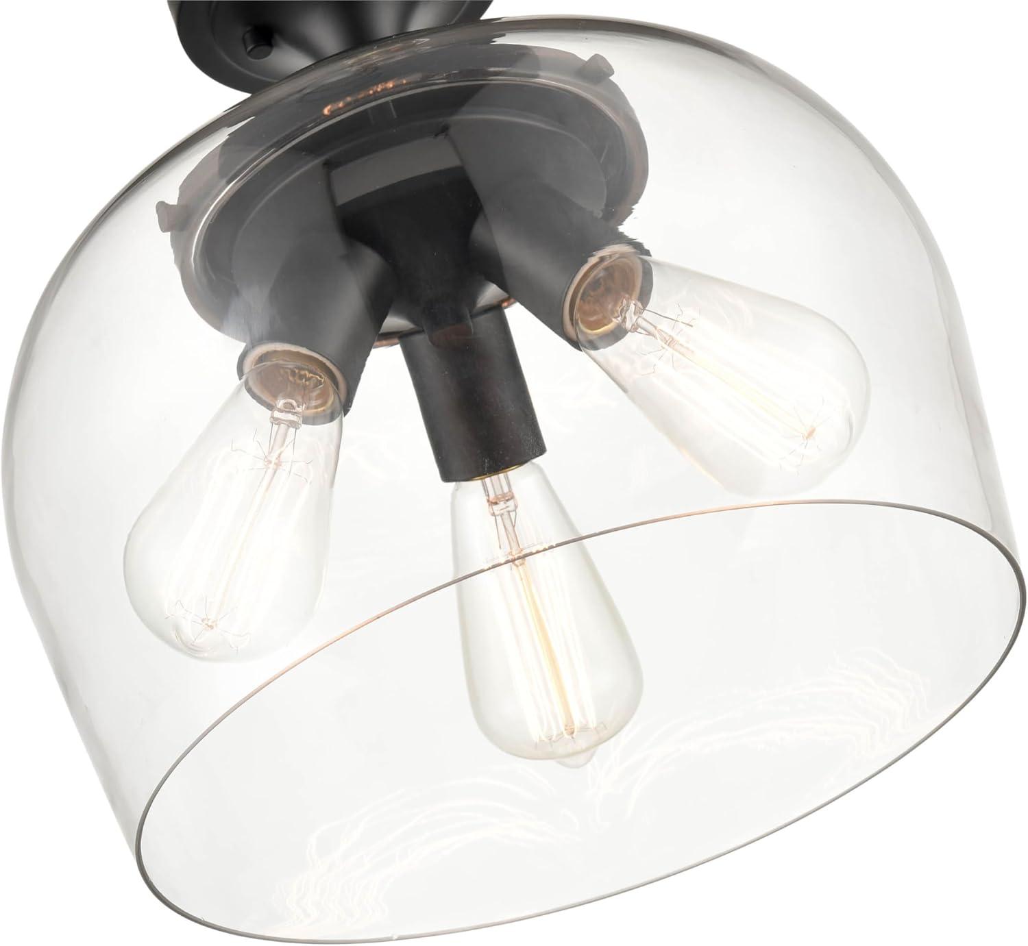 Three Posts™ Cromkill Glass Semi Flush Mount