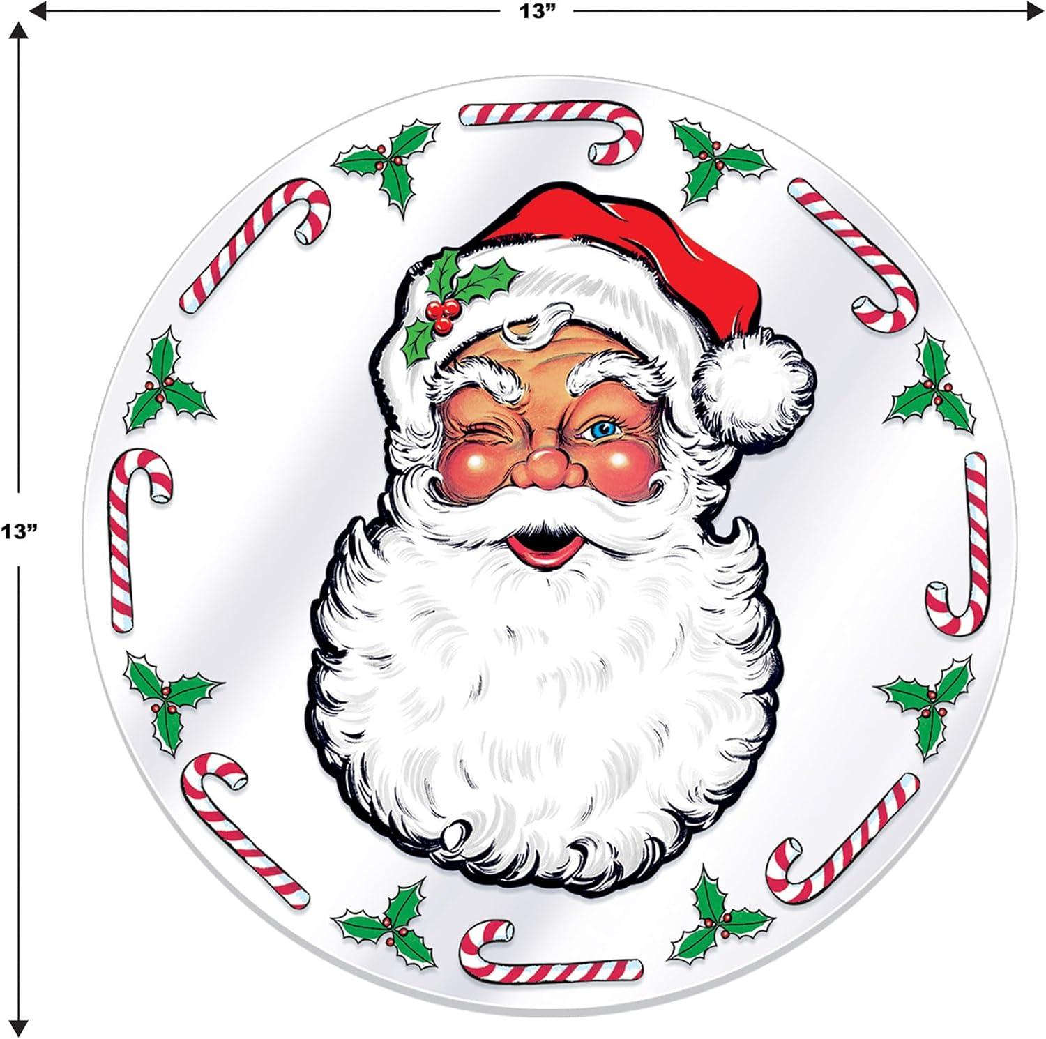 Beistle Plastic Santa's Workshop Placemats, 13", (4/Pkg) Multicolored
