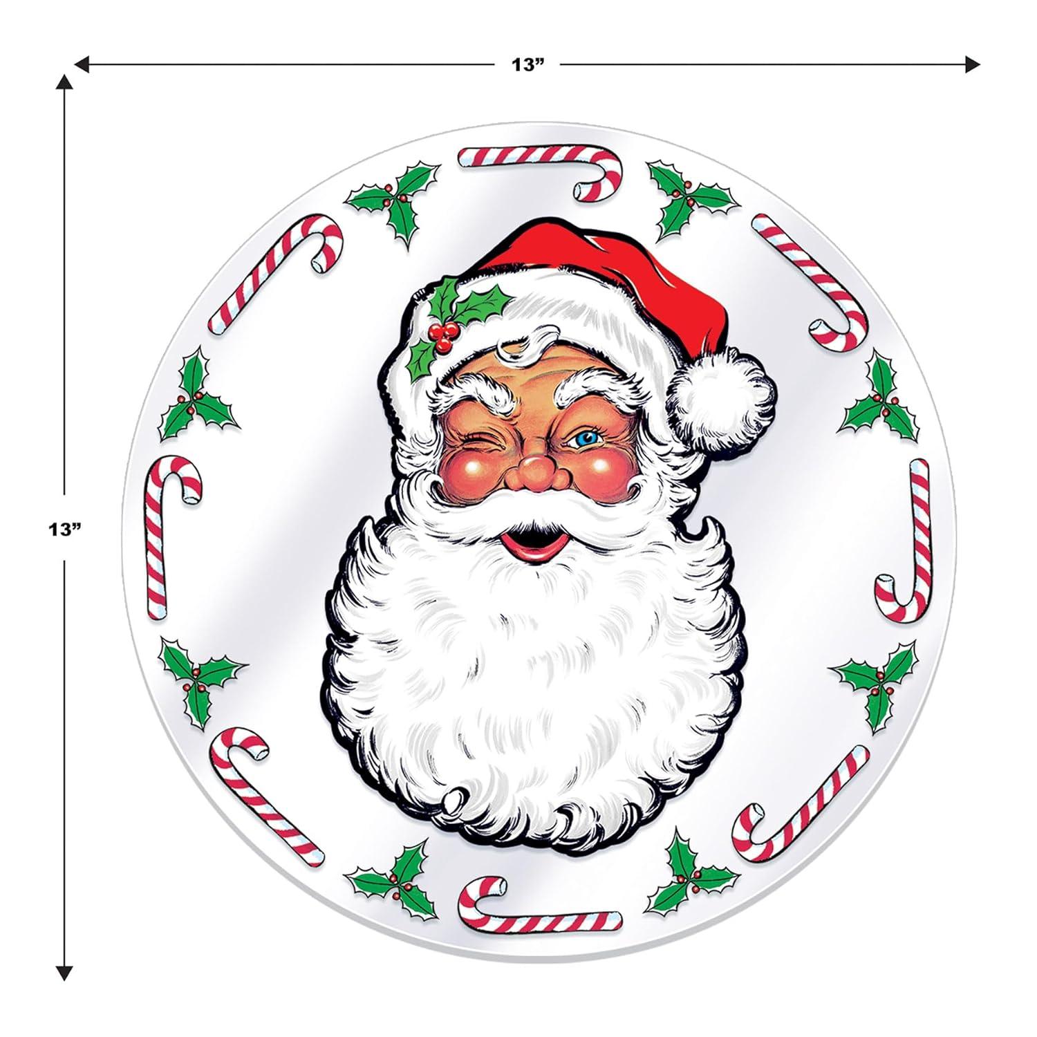 Beistle Plastic Santa's Workshop Placemats, 13", (4/Pkg) Multicolored