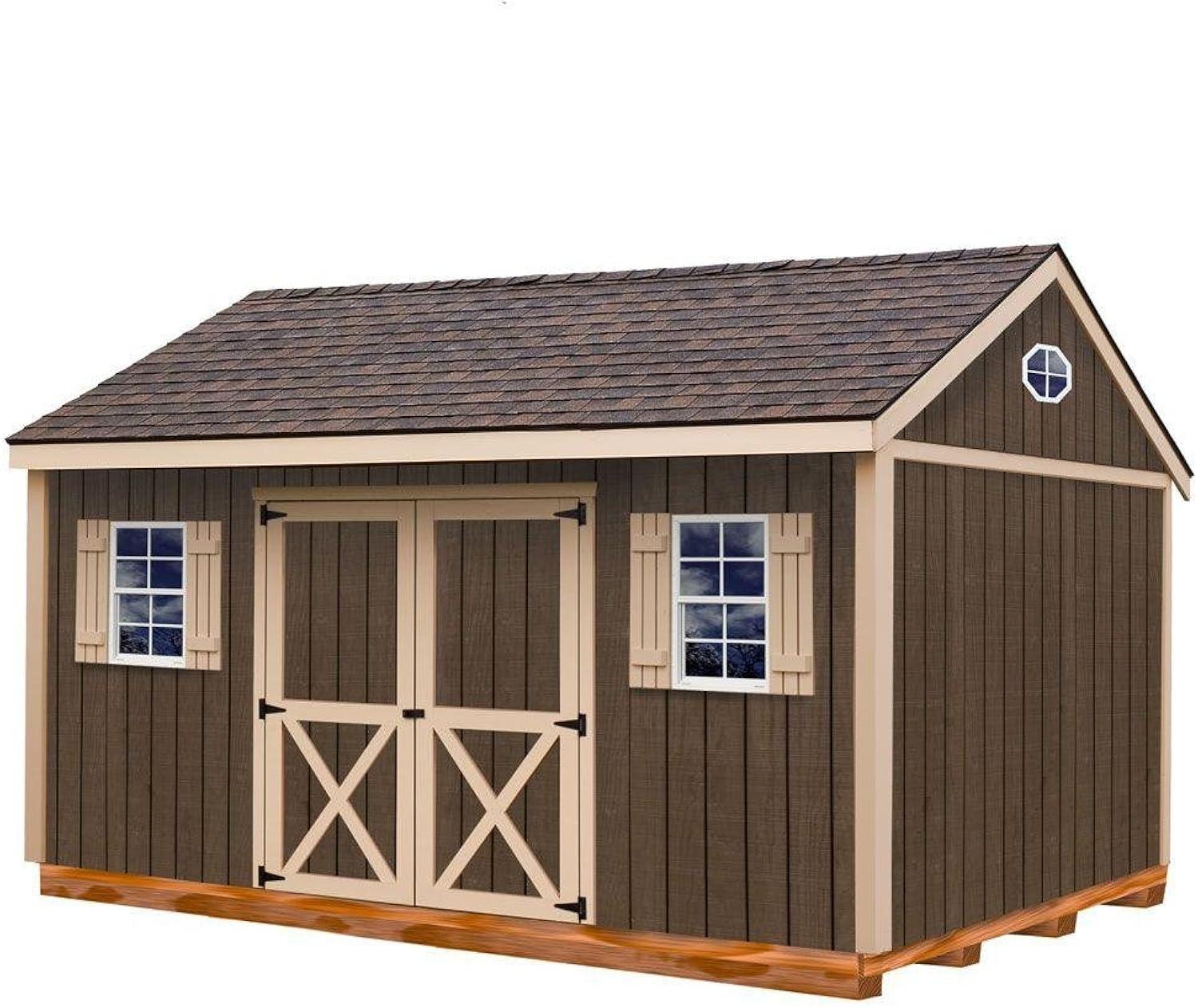 Best Barns Brookfield 16 ft. W x 12 ft. D Solid Wood Storage Shed