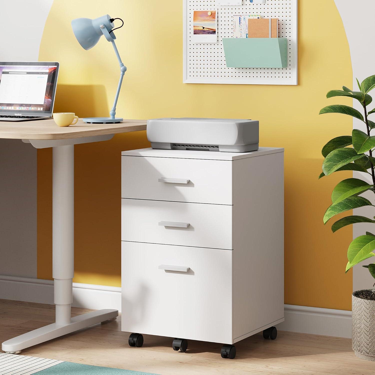 Kopelan 3-Drawer Mobile Vertical Filing Cabinet