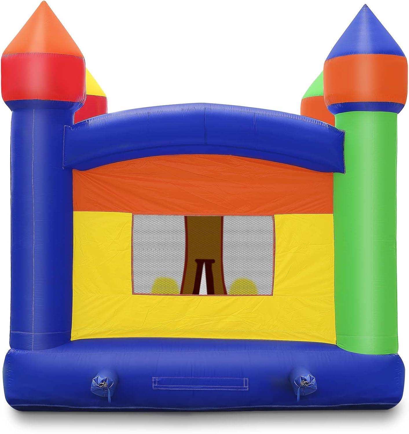 Commercial Grade Multicolor Castle Bounce House with Slide