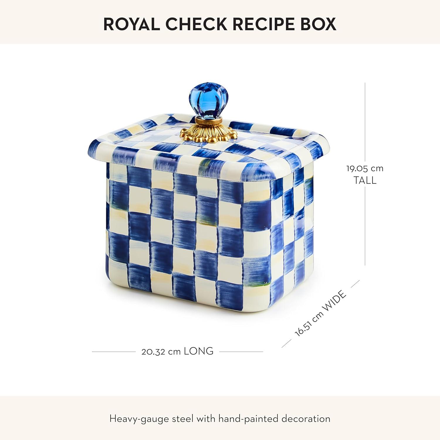 Royal Check® Recipe Box