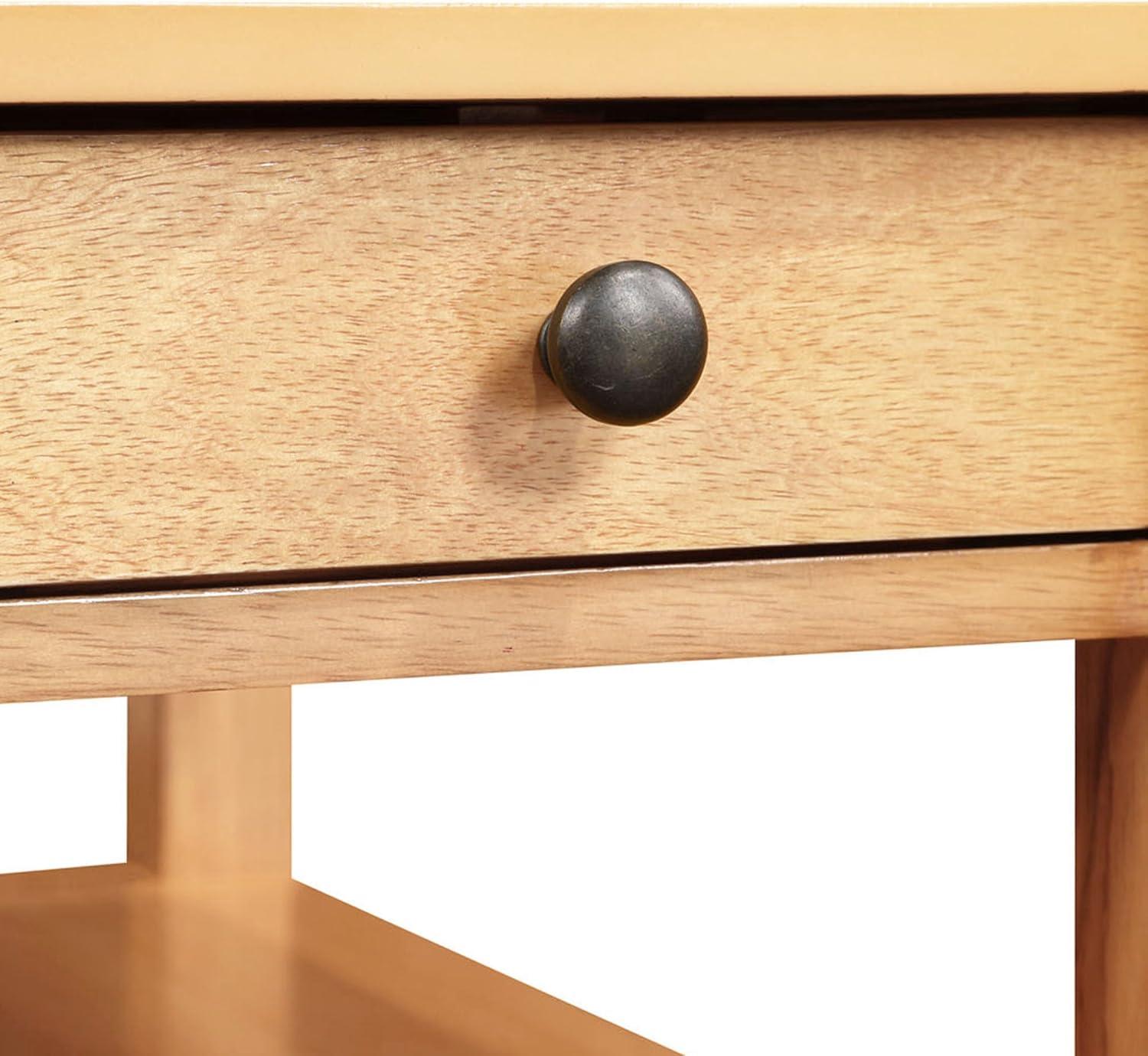 Convenience Concepts American Heritage End Table/Charging Station, Natural