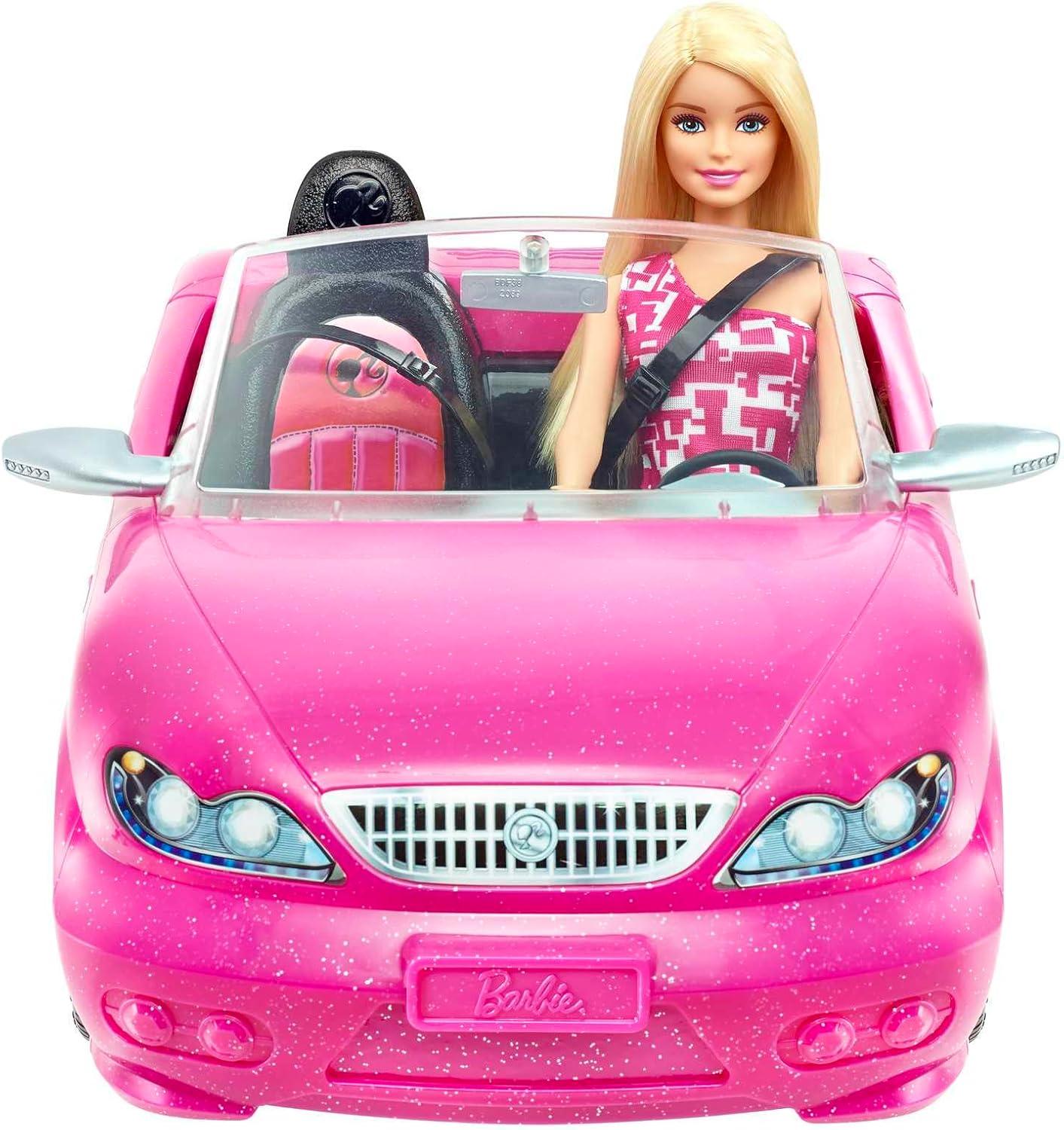 Barbie Convertible and Doll Pack, Multicolor, 2 Piece