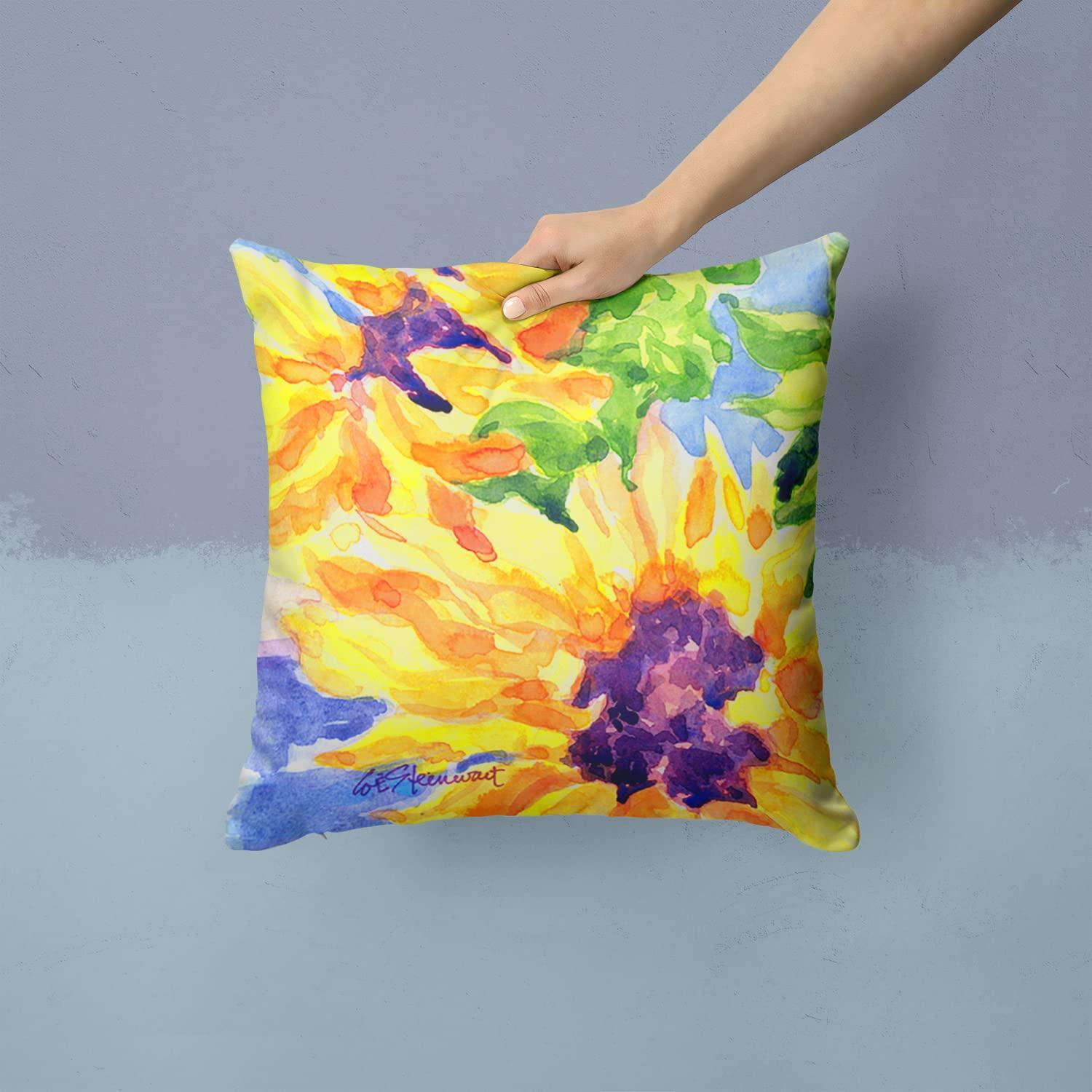 Caroline's Treasures Sunflowers Floral Indoor/Outdoor Throw Pillow