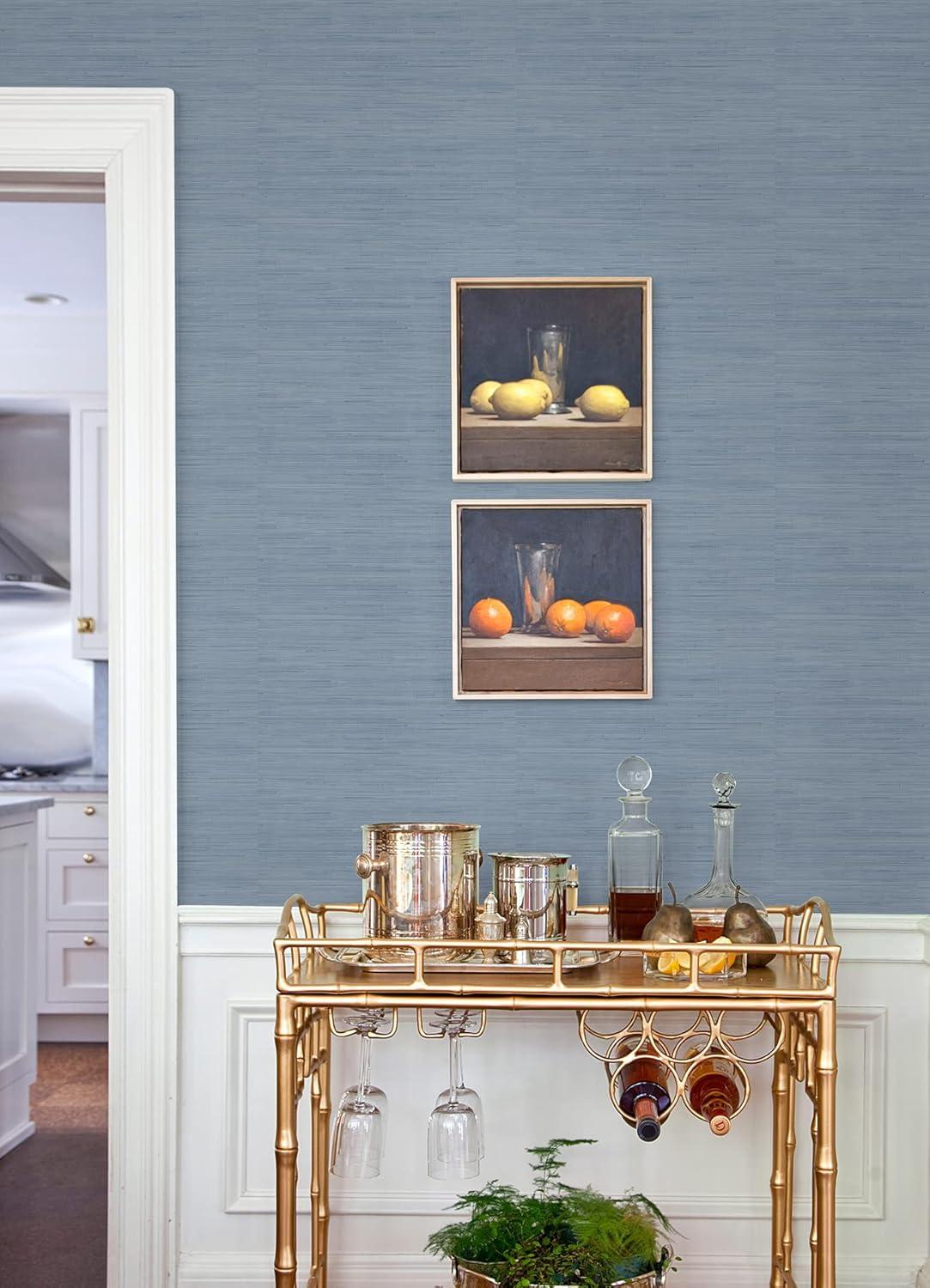 18 ft x 20.5 in x 0.025 in Grasscloth Peel and Stick Wallpaper Roll