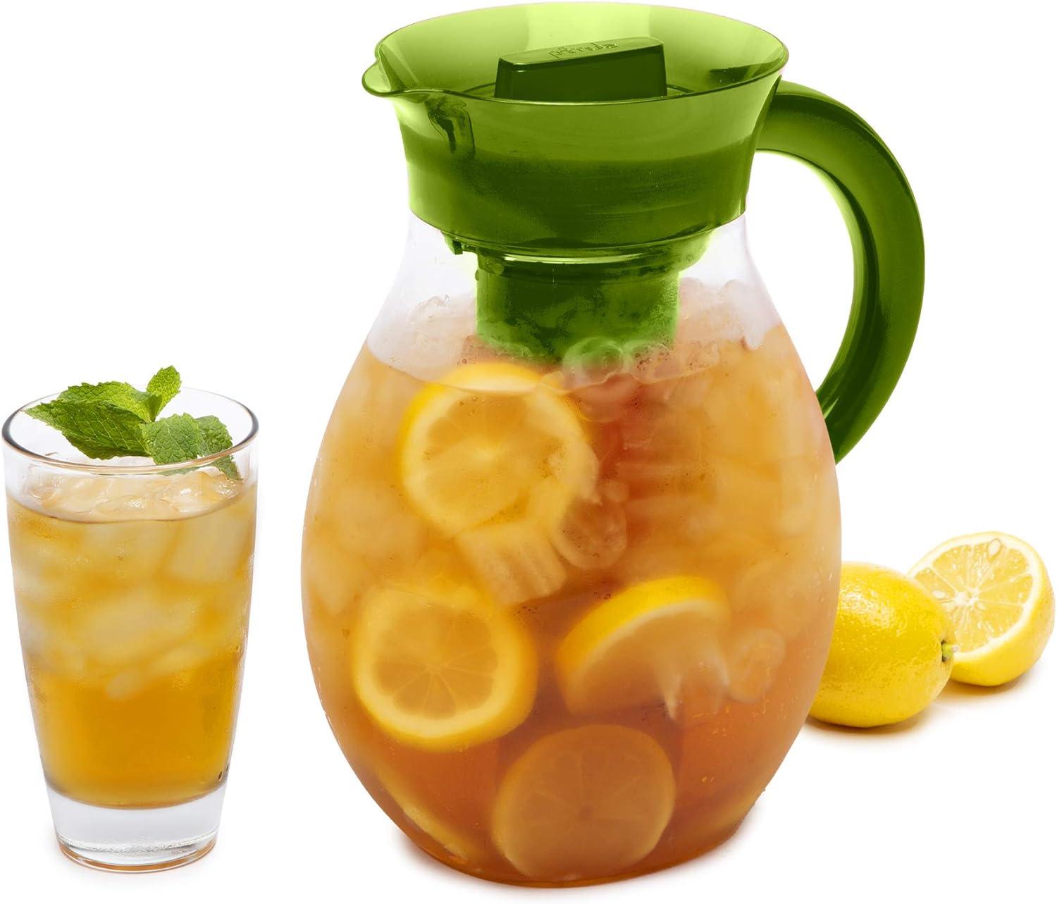 Primula The Big Iced Tea Large Capacity Beverage Pitcher, 1 Gallon, Green