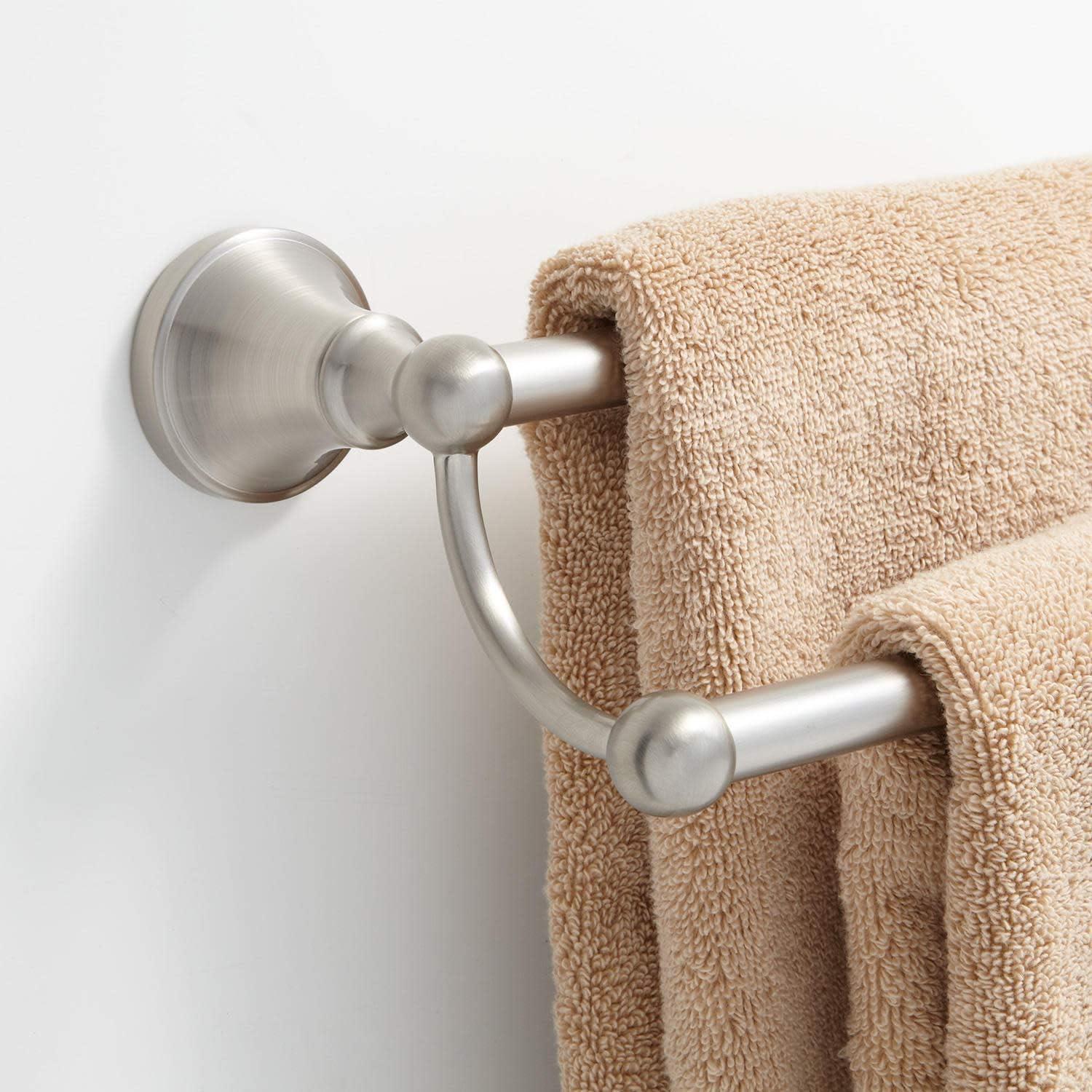 Seattle 24'' Brushed Nickel Double Towel Bar