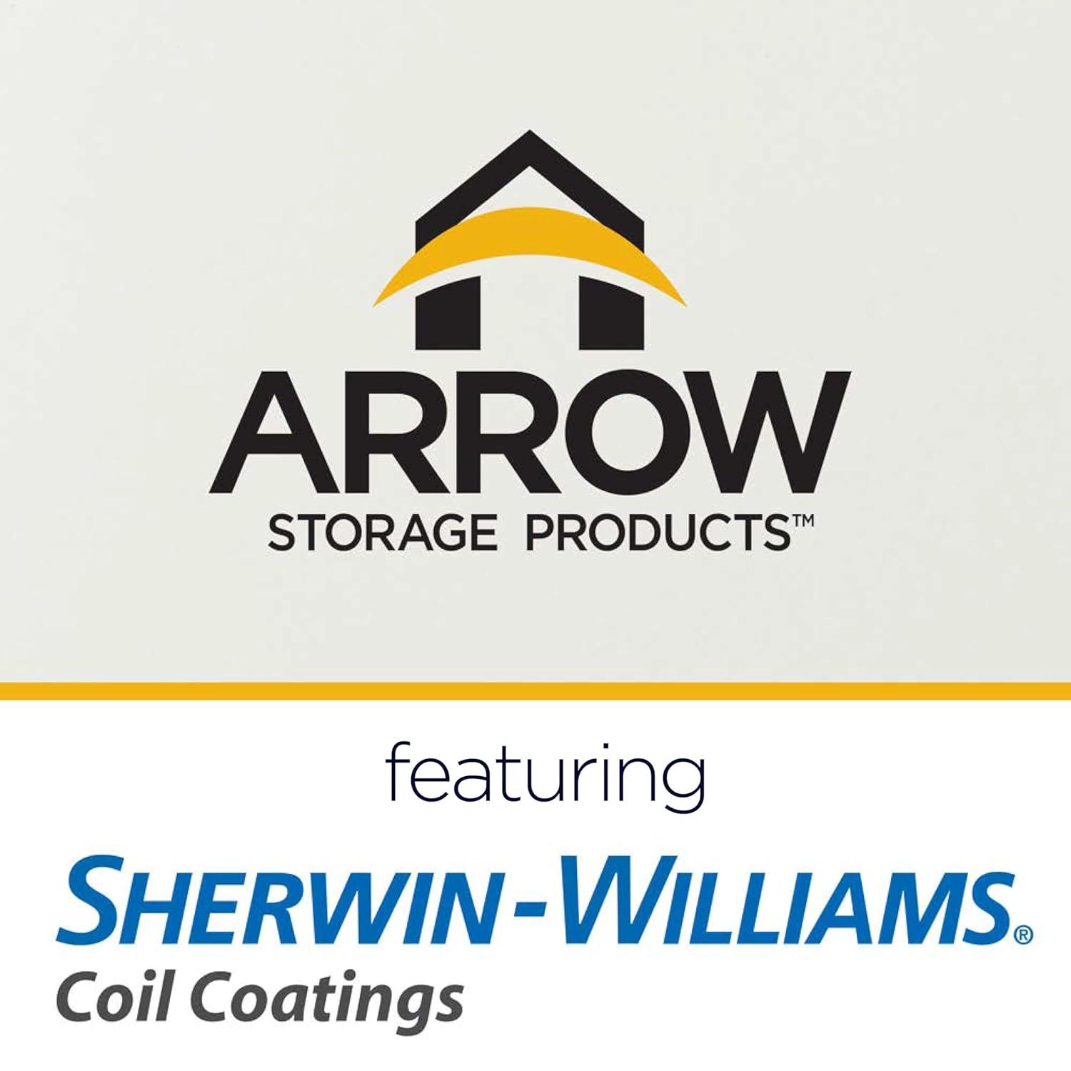 Arrow Steel Carport, 12 ft. x 20 ft. x 7 ft. Galvanized Black/Charcoal