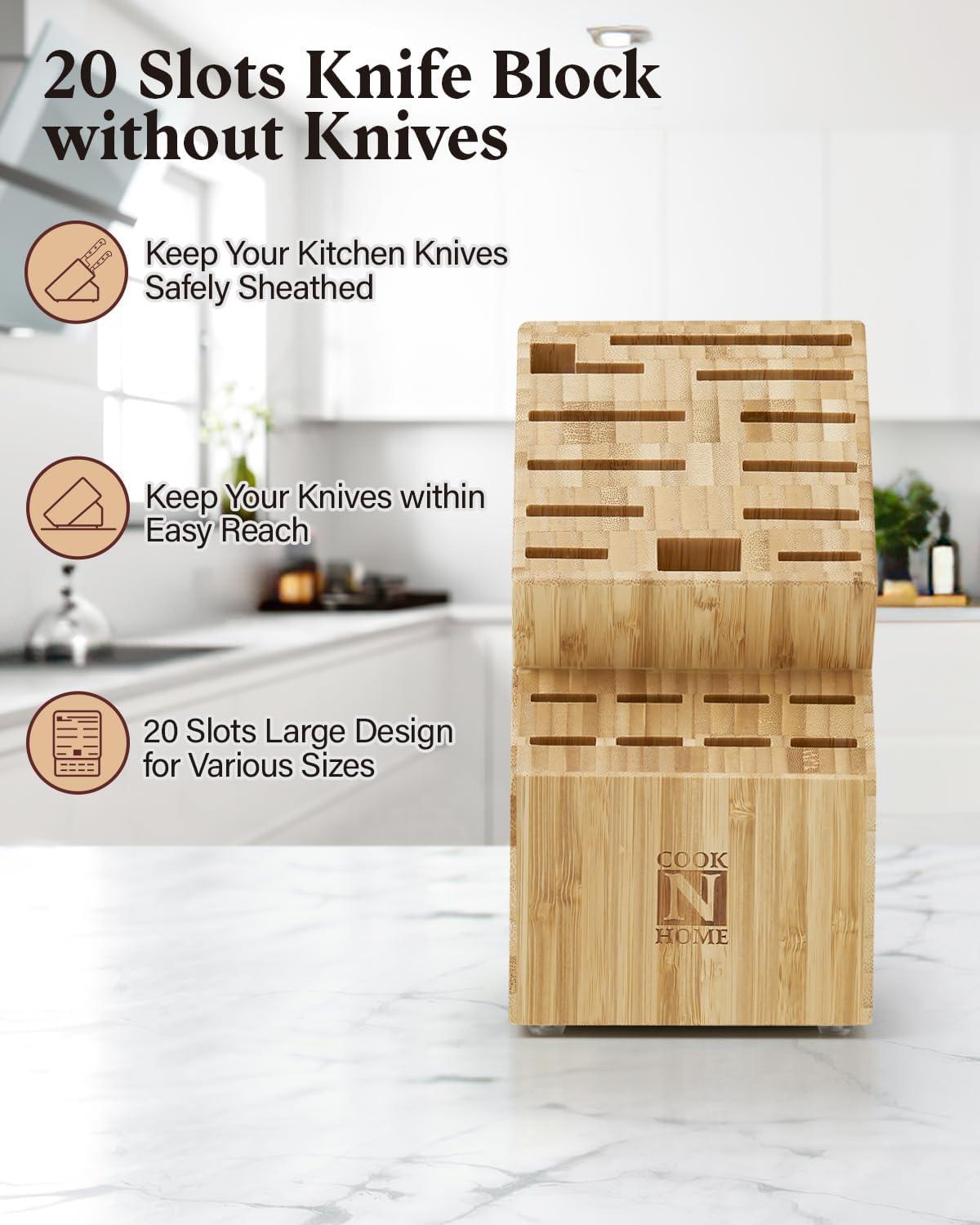 Cook N Home Cook N Home Knife Storage Block Without Knives
