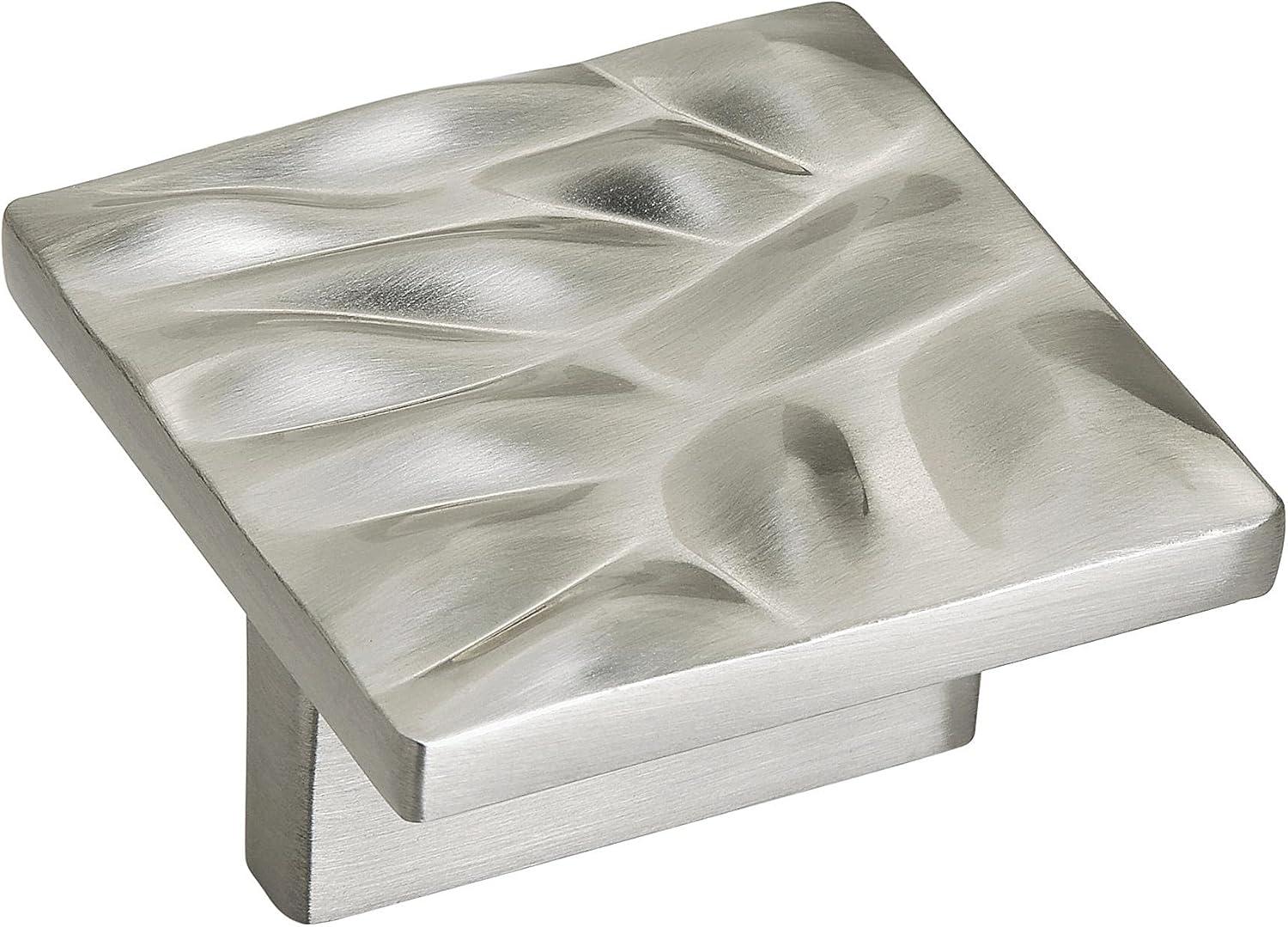 Calathea Brushed Nickel Square Cabinet Pull with Mounting Hardware