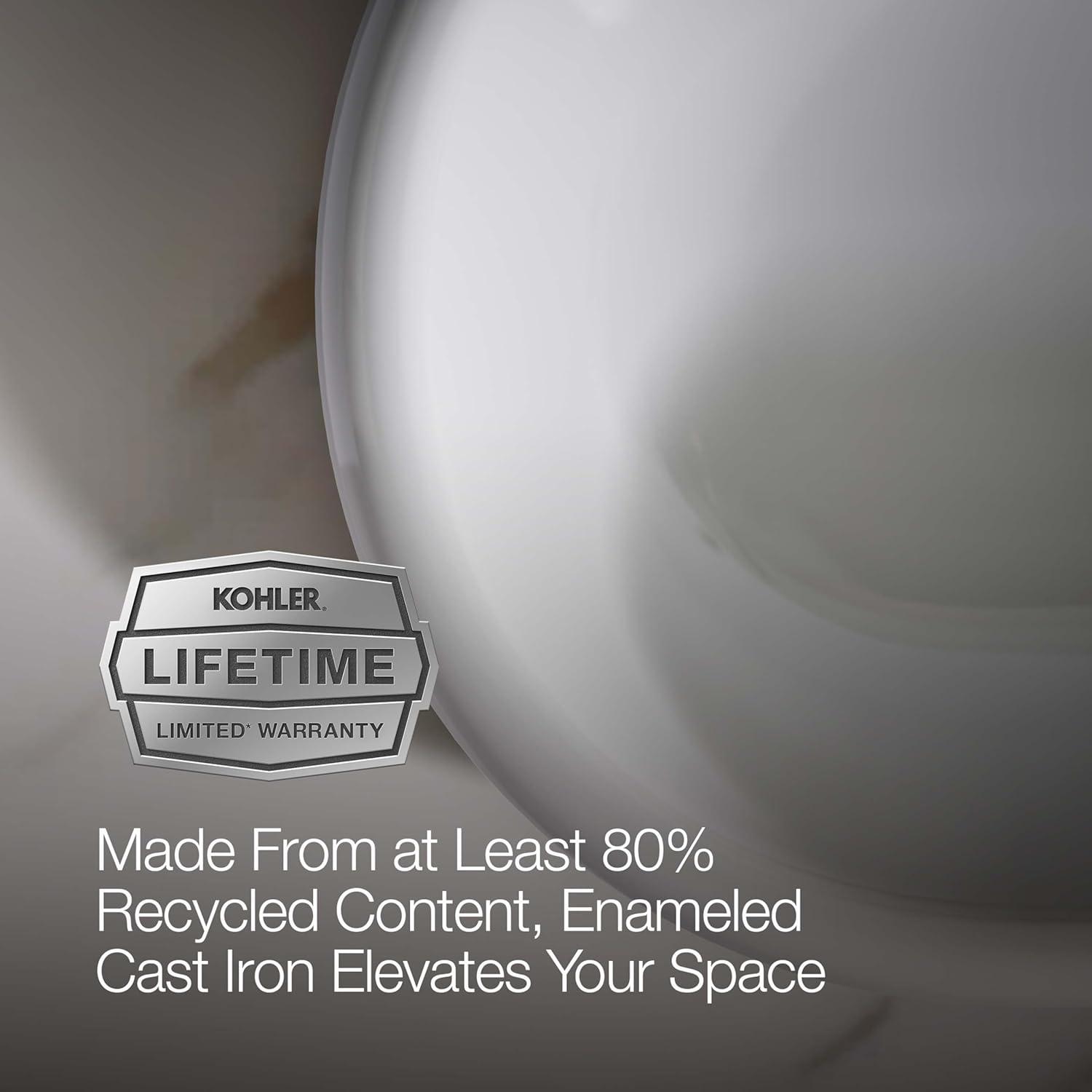 Iron Plains Capsule Vessel/Drop-In/Under-Mount Bathroom Sink with Iron Gate Painted Underside